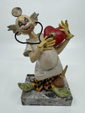 Fontanini Hand Painted Clown Love Doctor Genuine Carrara Marble ITALY