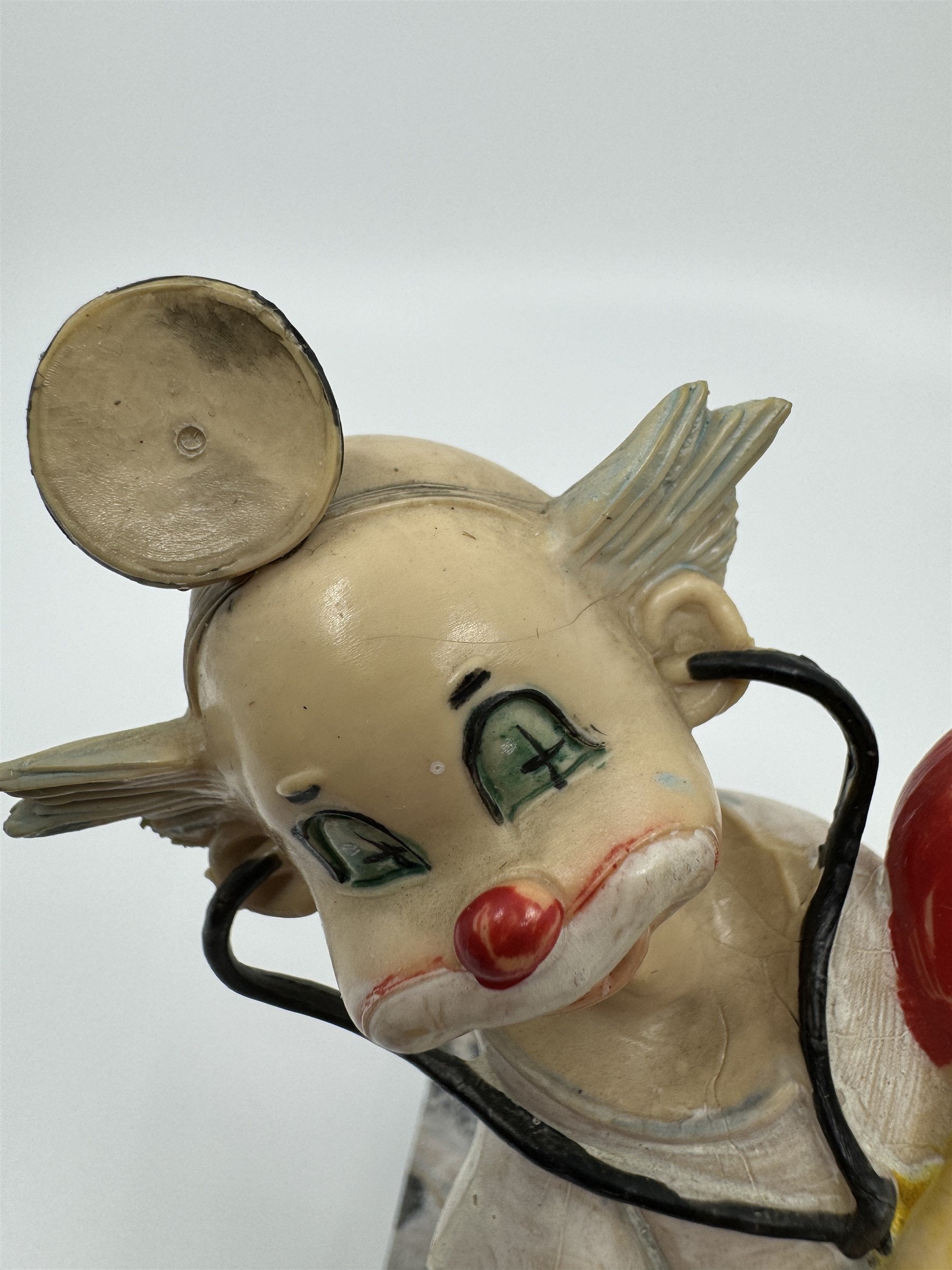 Fontanini Hand Painted Clown Love Doctor Genuine Carrara Marble ITALY