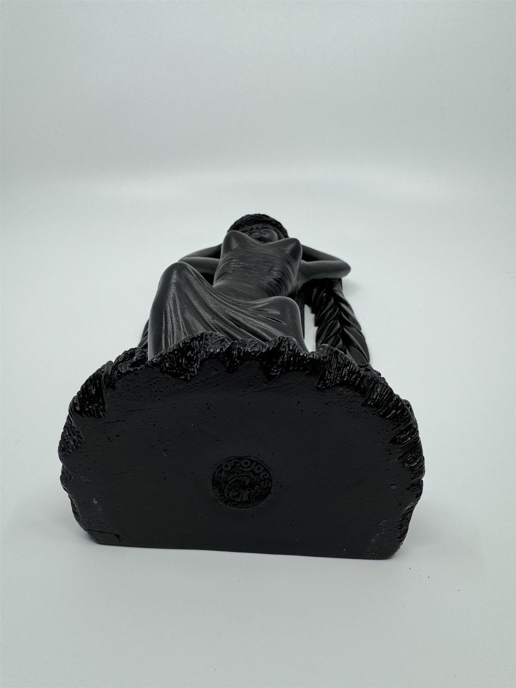 Vintage Coco Joe's Hawaiian Tiki Hula Girl Dancer Black Lava Stone 10" Figurine