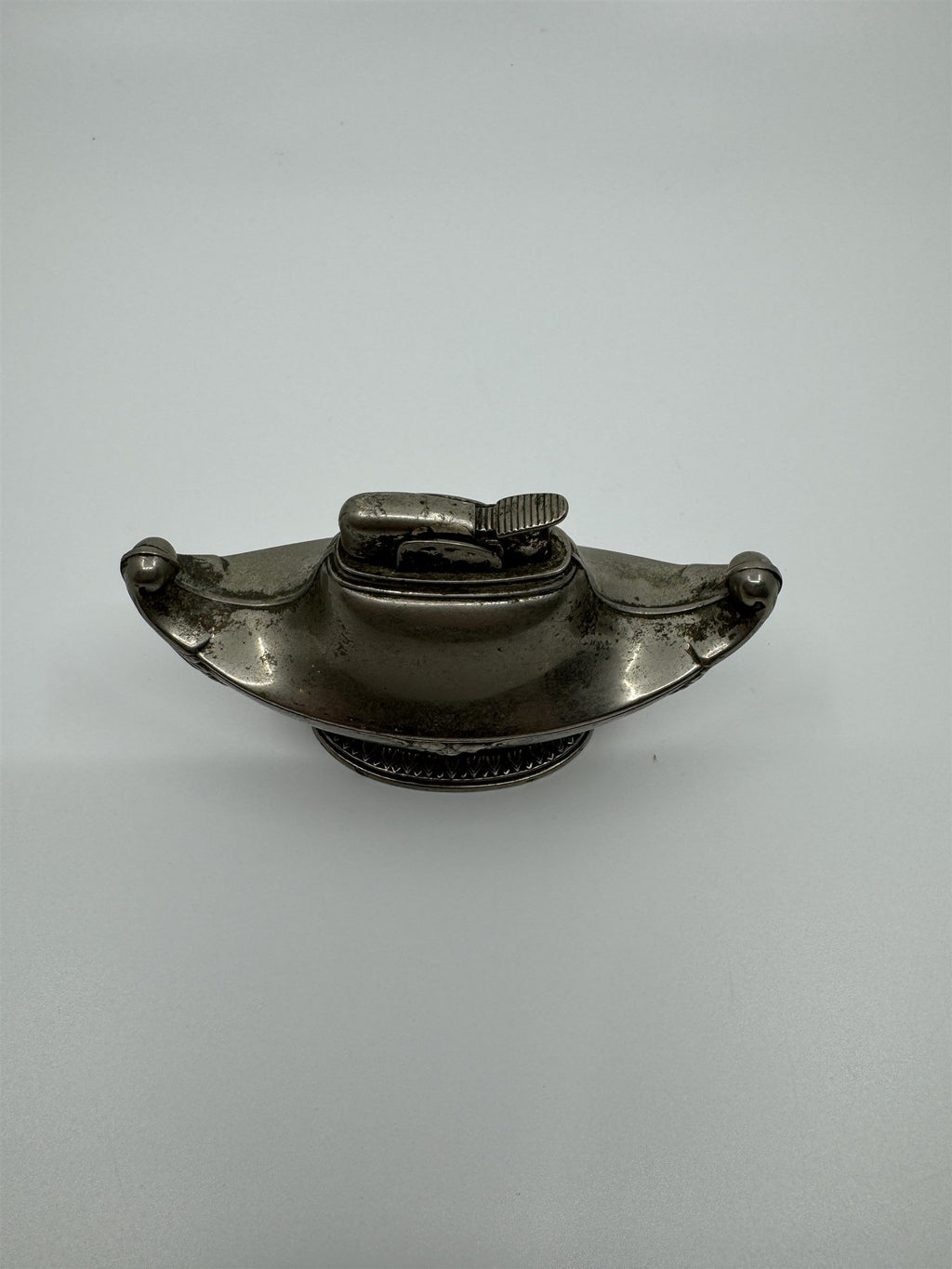 Vintage Evans Magic Genie Lamp Cigarette Make a Wish Lighter Silver Tone