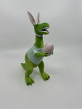 Bunny Boulevard Green Easter Dinosaur T-Rex with Easter Egg Figurine Decor 10"