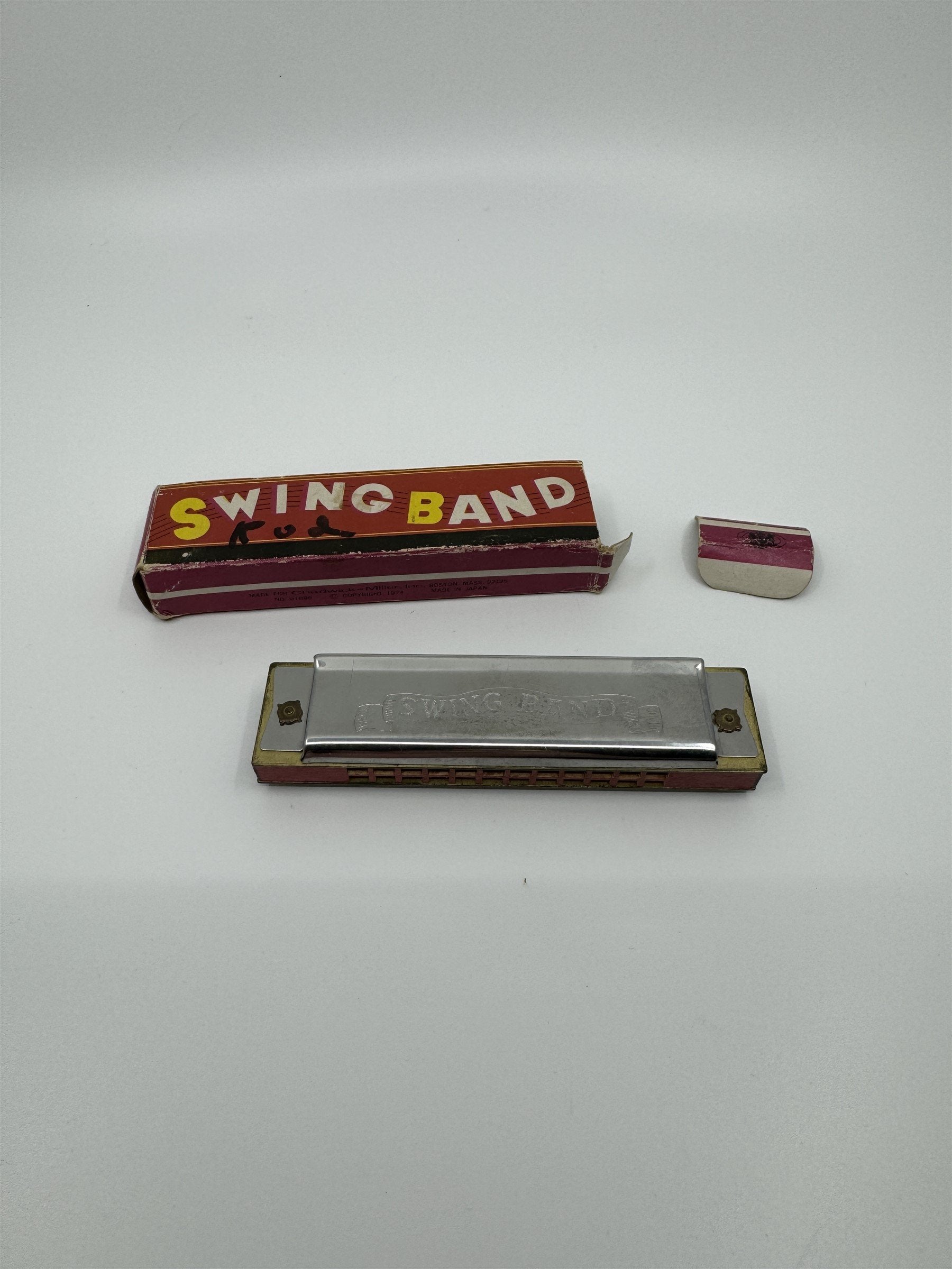 Vintage 1974 Swing Band Harmonica With Box Made in Japan for Chadwick-Miller Inc