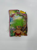 Vintage 1992 Fairy-Tale Trolls H.Y. International Green Hair Red Shorts Doll