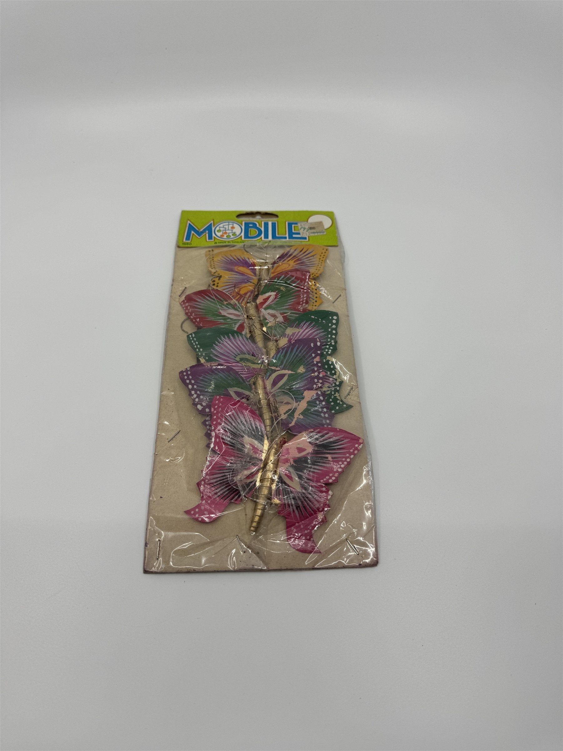 Vintage 1980 Butterfly Butterflies Mobile Decoration Thailand McCrory Corp York