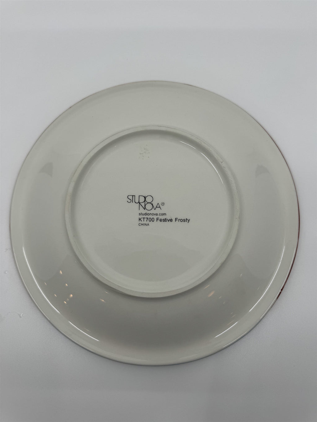 Studio Nova KT700 Festive Frosty Snowman Gift Squirrel Salad Dessert Plate