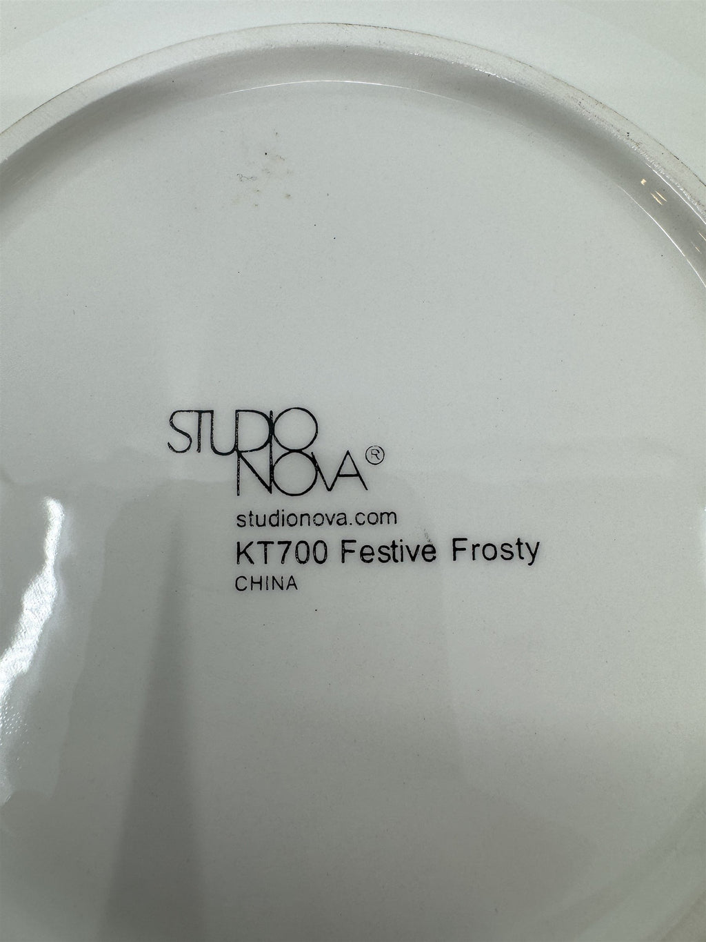 Studio Nova KT700 Festive Frosty Snowman Gift Squirrel Salad Dessert Plate
