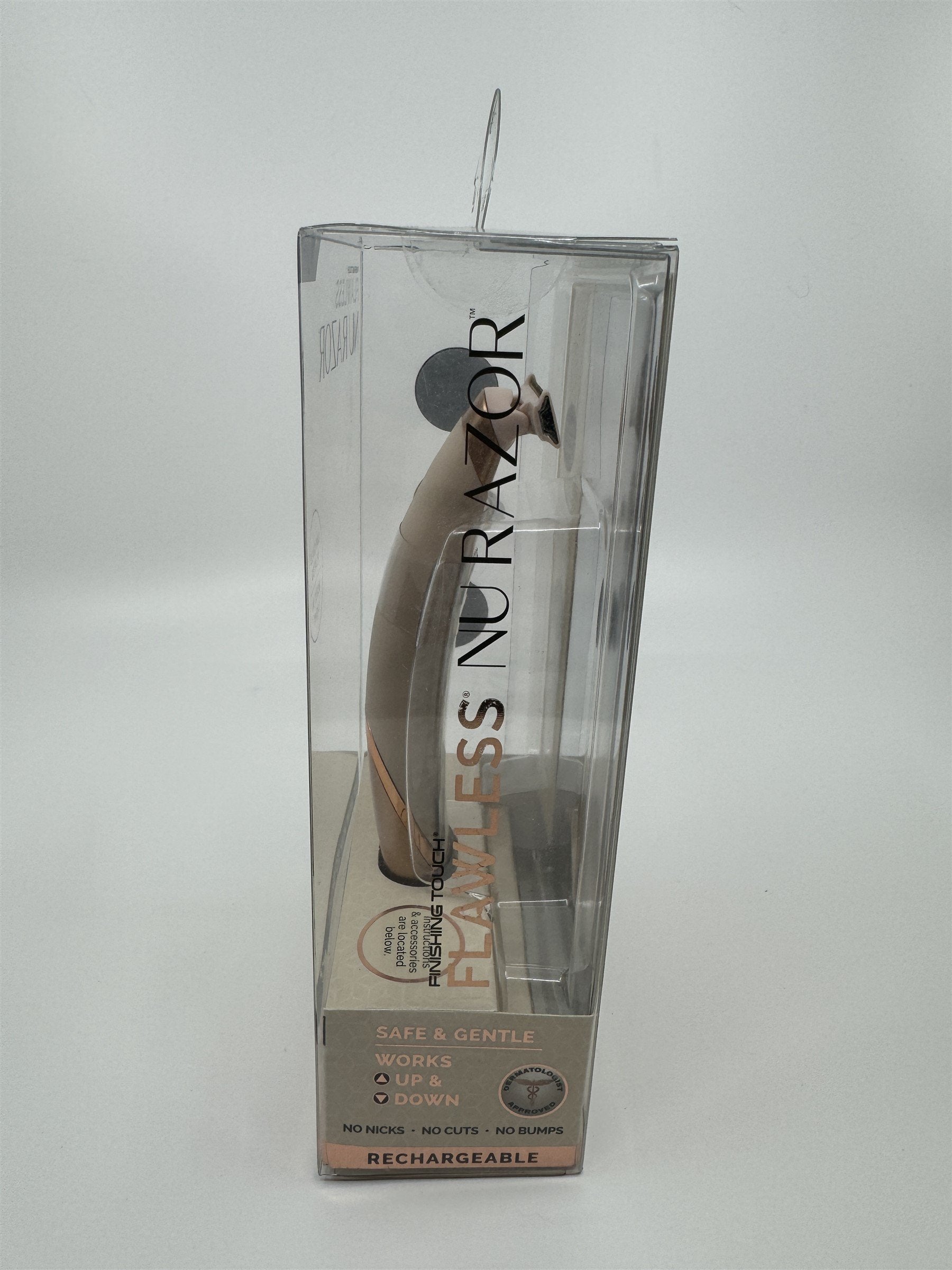 Finishing Touch Flawless Nu Razor Hypoallergenic Cordless Razor Gold