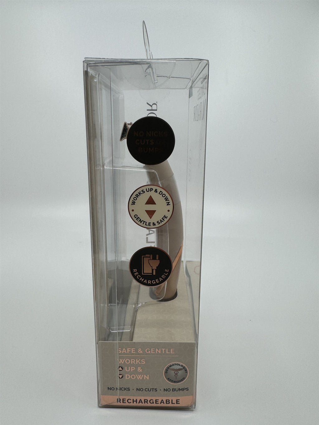 Finishing Touch Flawless Nu Razor Hypoallergenic Cordless Razor Gold