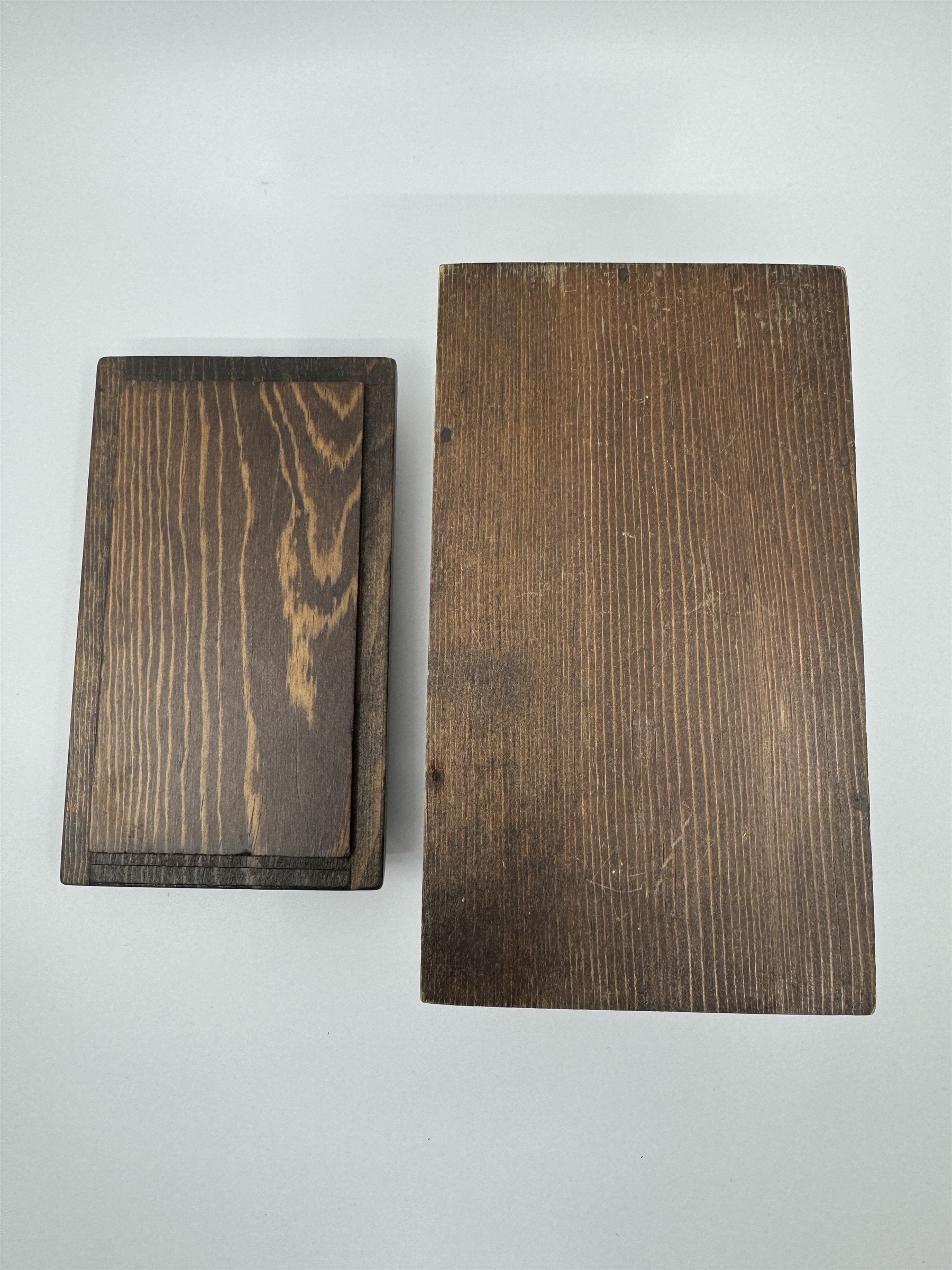 Vintage Kitchen Wooden Recipe Box Lift Off Lid /w Index Card Holder Wood Box