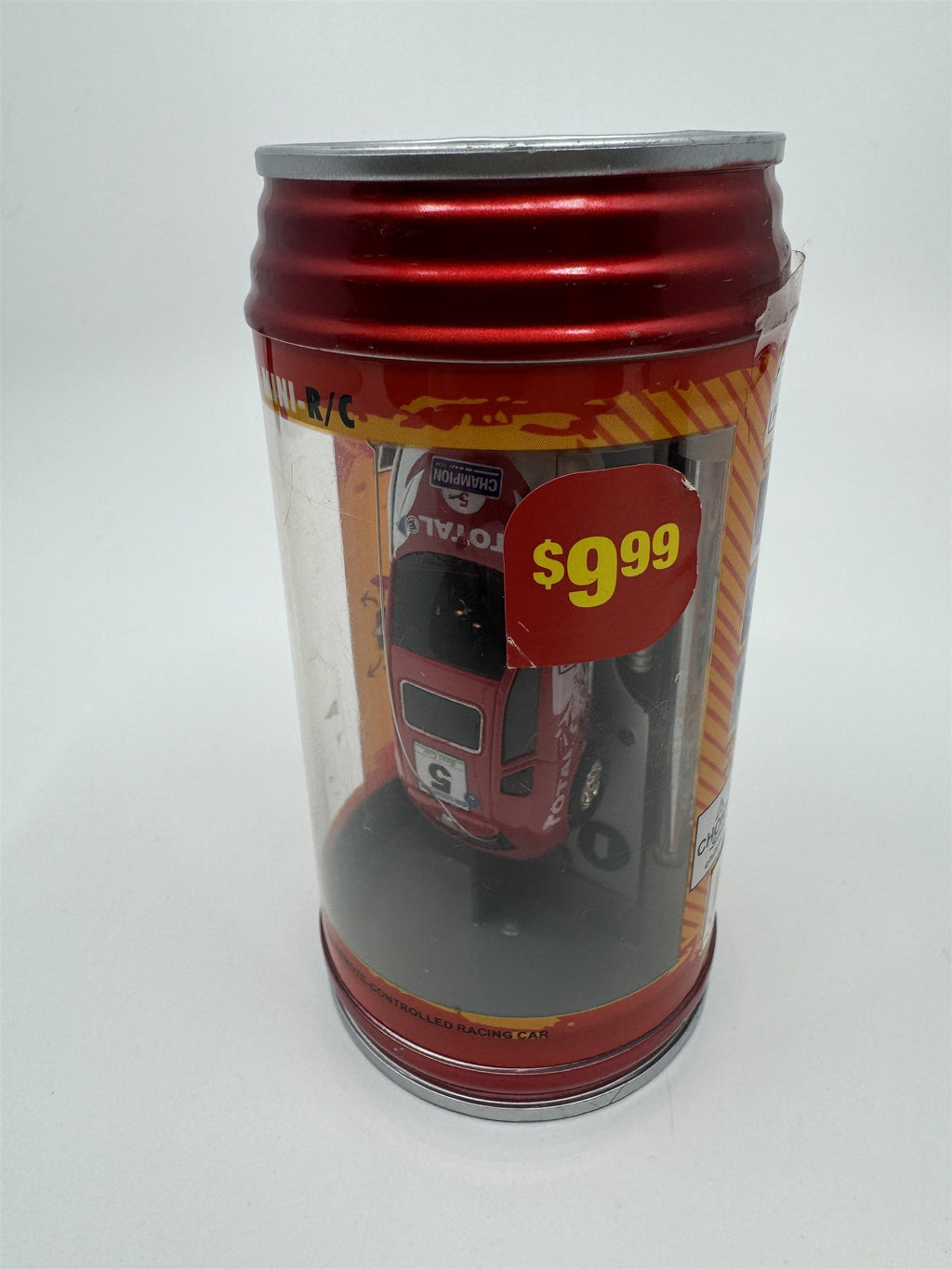 Mini Racer Remote Controlled Race Car RC Soda Can Race Car Red NEW