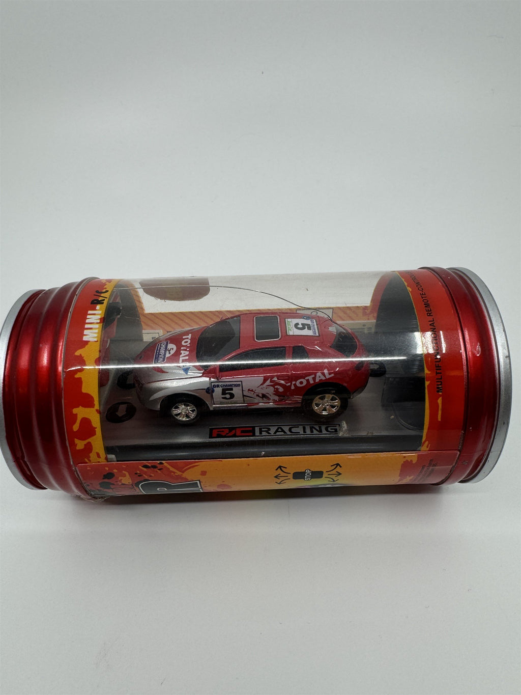 Mini Racer Remote Controlled Race Car RC Soda Can Race Car Red NEW