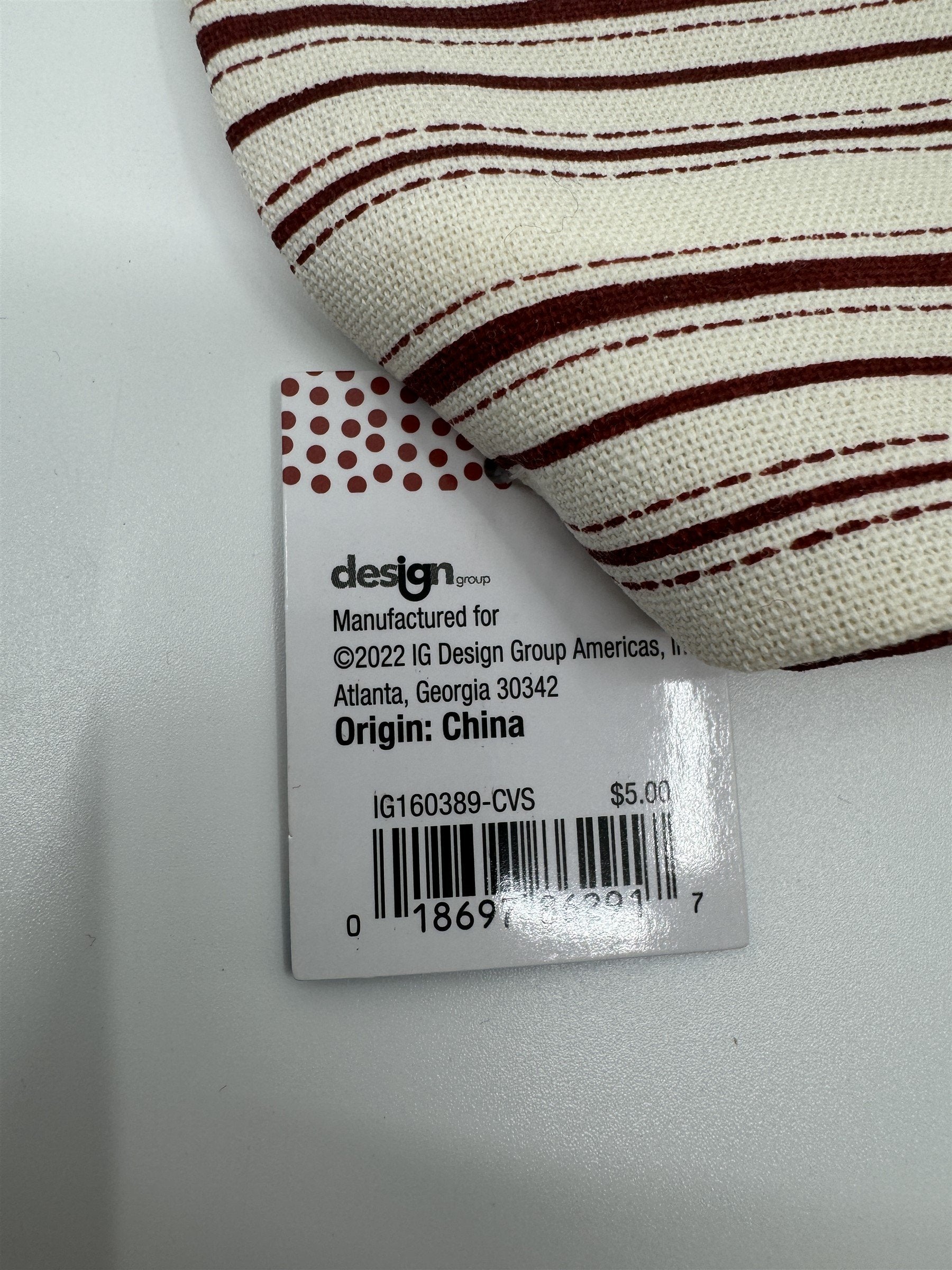 Set of 8 X&O Striped Cloth Napkins 12x12 Dinner Napkins Cotton/Rayon NEW