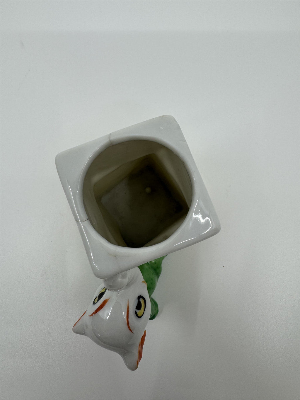 Baby Elephant With Dice Small Vintage Planter Toothbrush Holder 1950s JAPAN