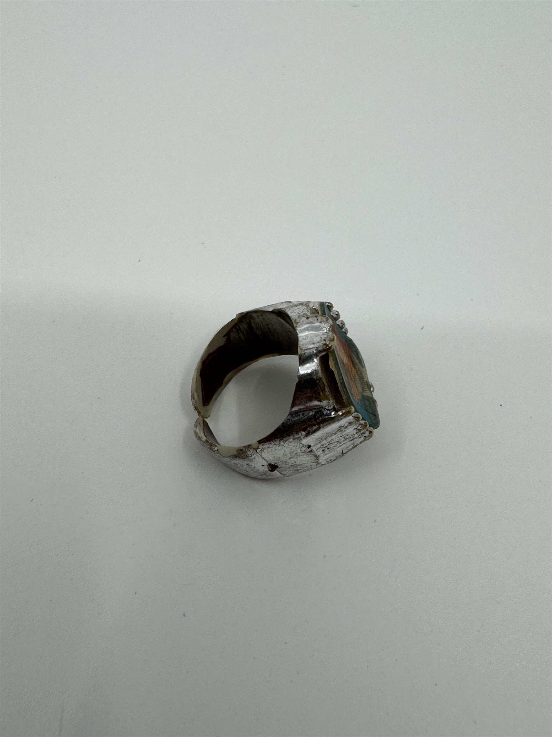 1960's John F Kennedy JFK American Flag 35th President Plastic Toy Flicker Ring