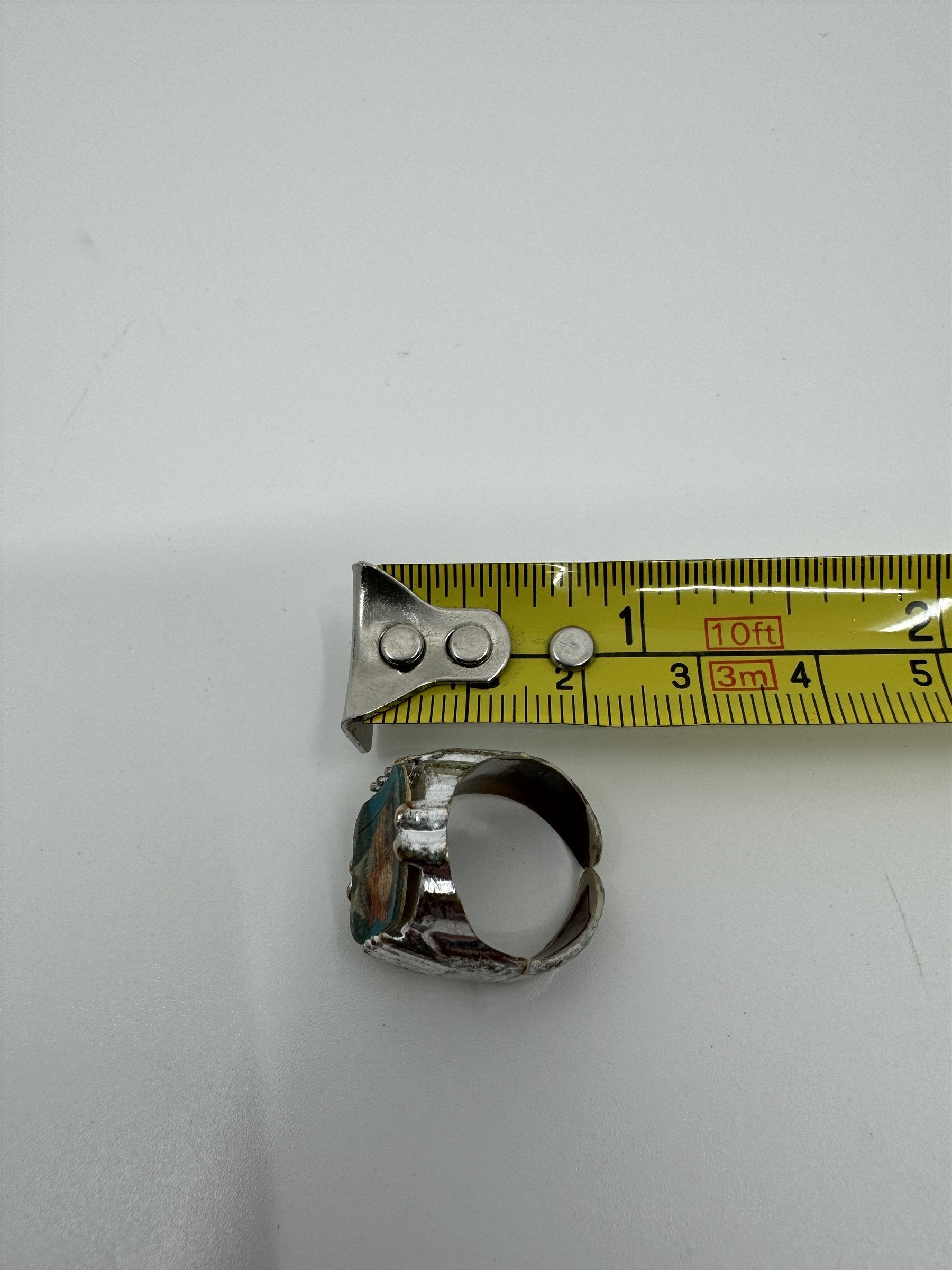 1960's John F Kennedy JFK American Flag 35th President Plastic Toy Flicker Ring
