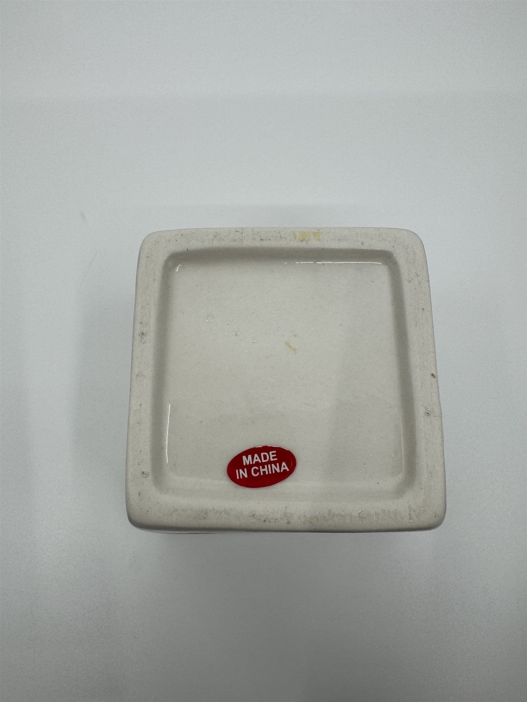 Vintage Ladybug Leaf Leaves Beetle Ceramic Planter