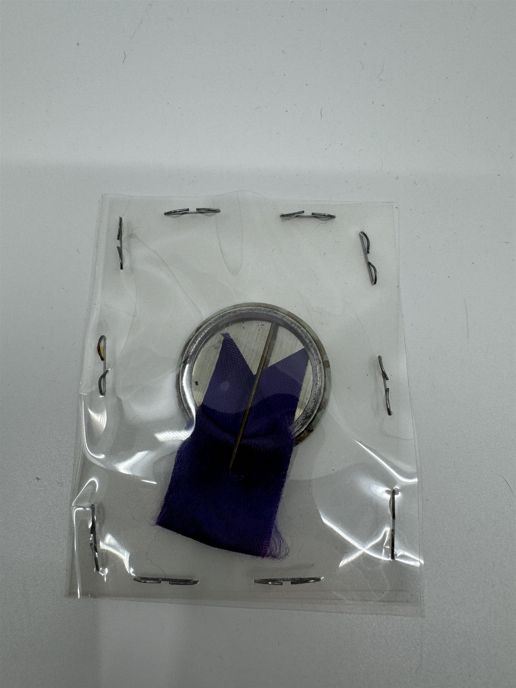 Vintage Gene Autry Ribbon Pin Country Music Memorabilia /w Purple Ribbon