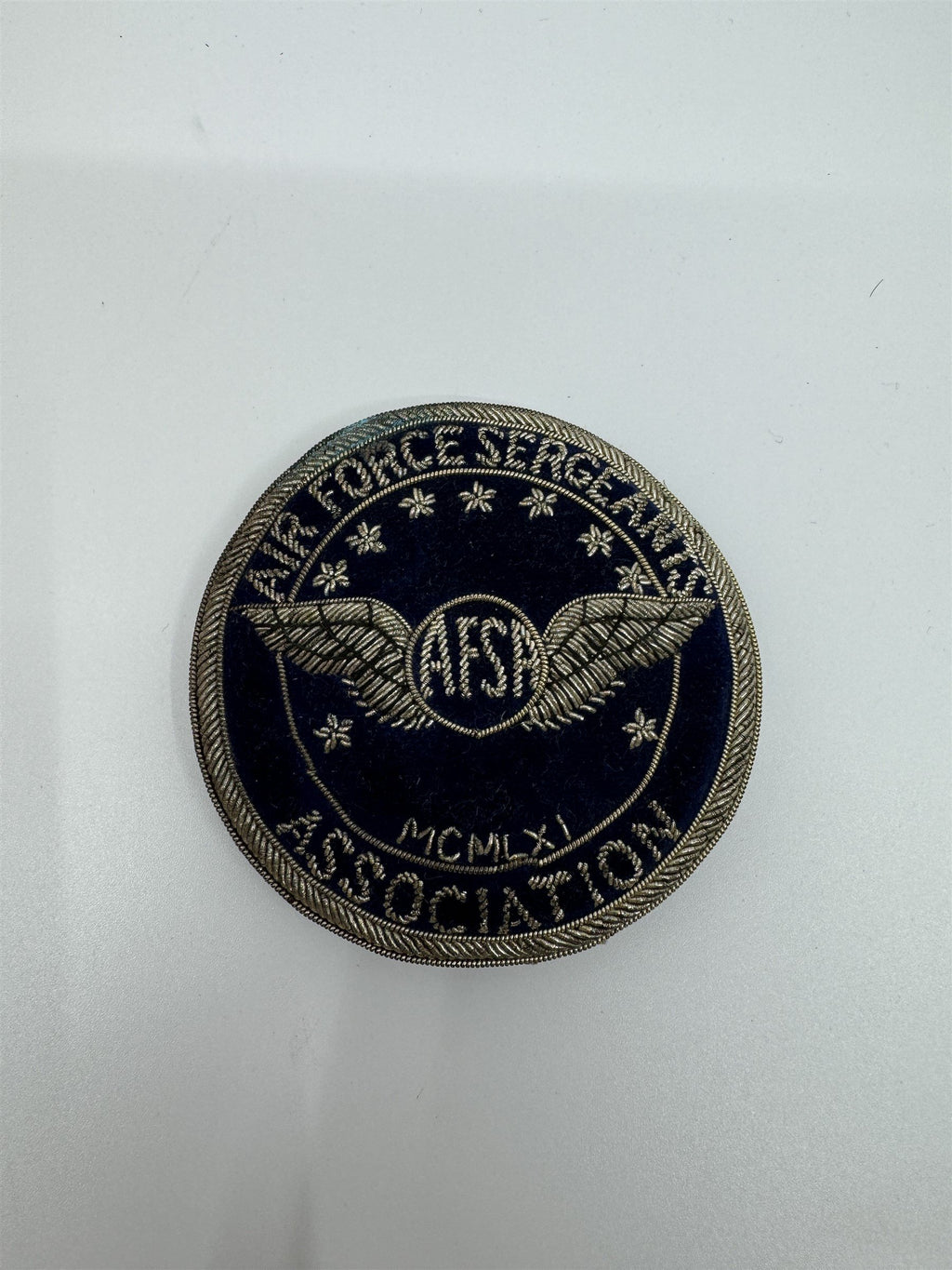 Vintage Air Force Sergeants Association AFSA MCMLXI Patch Triple-Pin Cloth