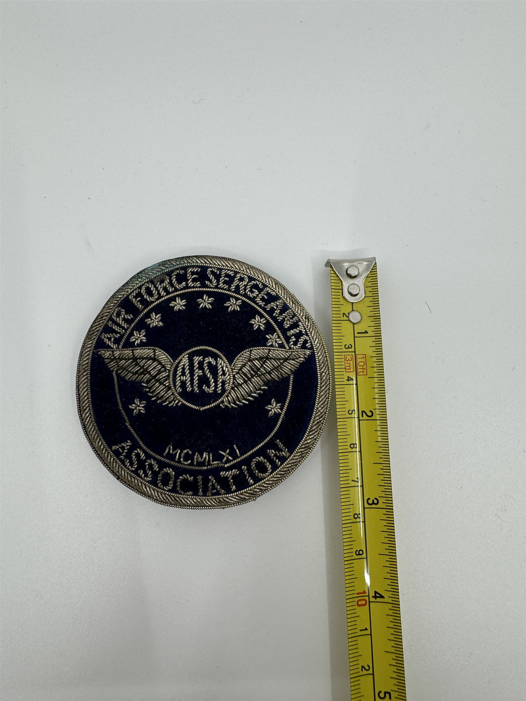 Vintage Air Force Sergeants Association AFSA MCMLXI Patch Triple-Pin Cloth
