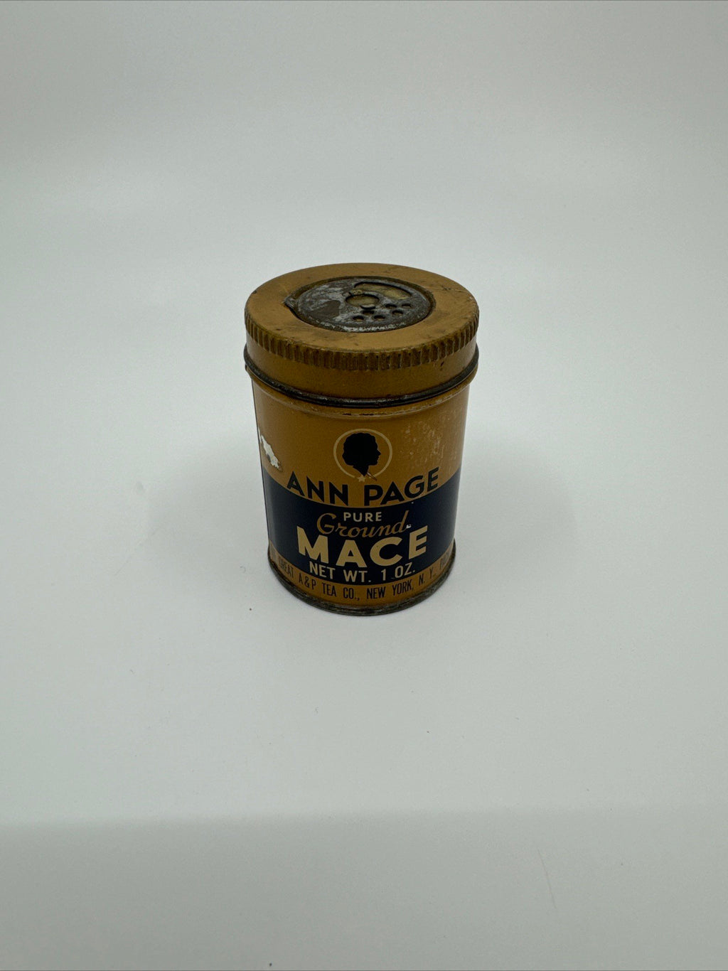 Vintage Ann Page Pure Ground Mace Spice 1oz The Great A&P Tea Co New York NY