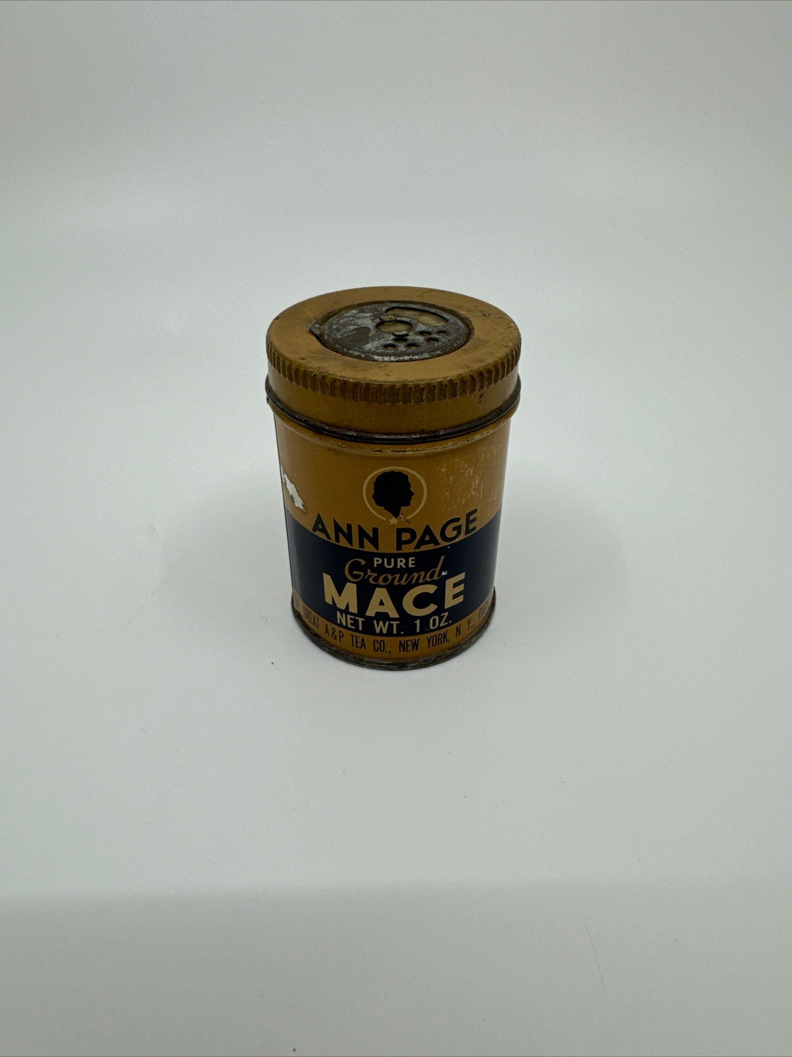 Vintage Ann Page Pure Ground Mace Spice 1oz The Great A&P Tea Co New York NY