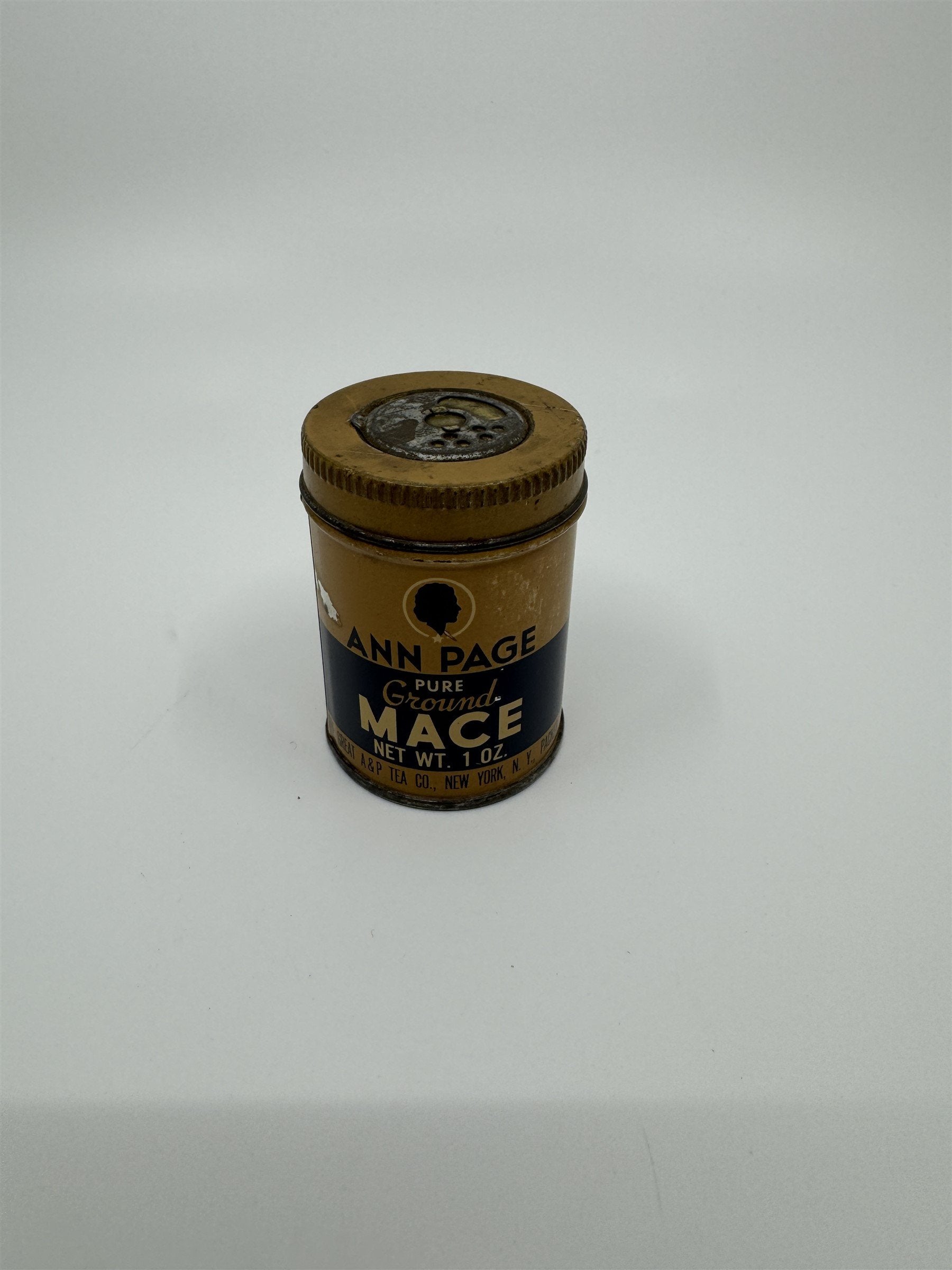 Vintage Ann Page Pure Ground Mace Spice 1oz The Great A&P Tea Co New York NY