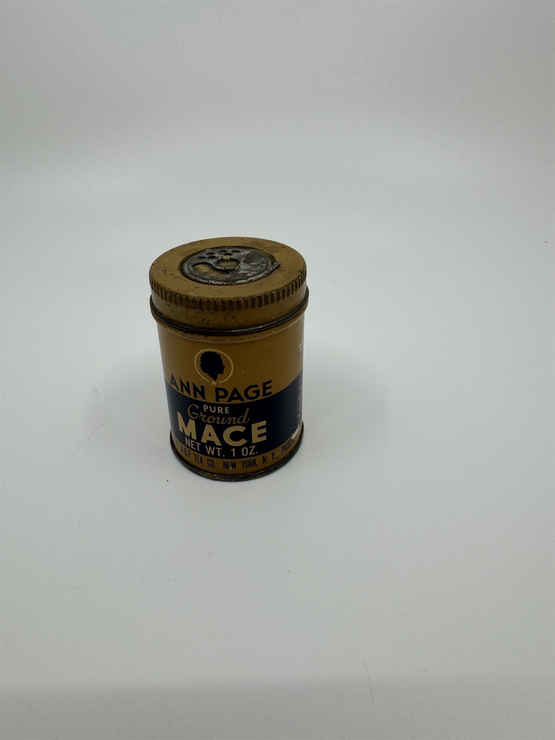 Vintage Ann Page Pure Ground Mace Spice 1oz The Great A&P Tea Co New York NY