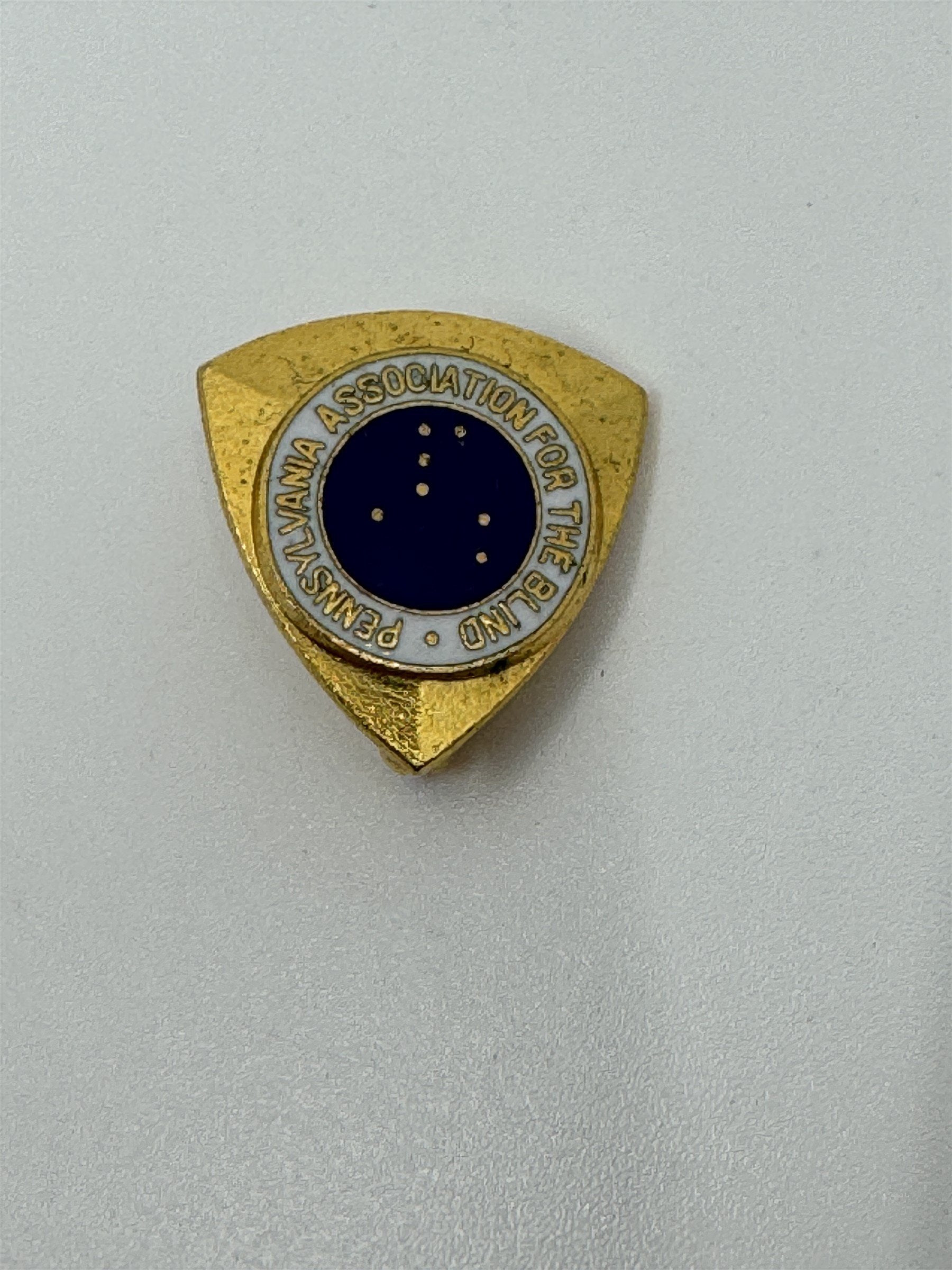 Vintage PA Pennsylvania Association for the Blind PAAB Lapel Pin Braille