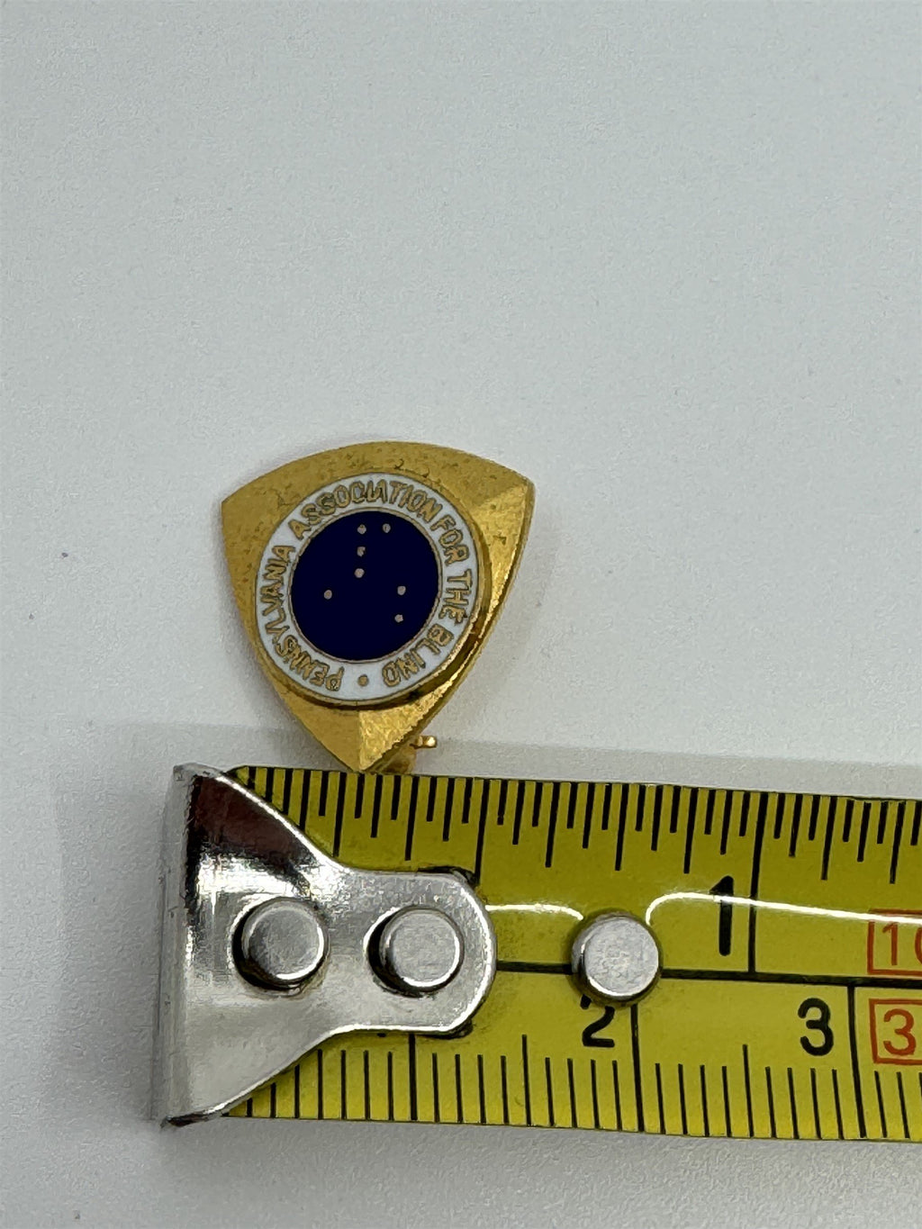 Vintage PA Pennsylvania Association for the Blind PAAB Lapel Pin Braille