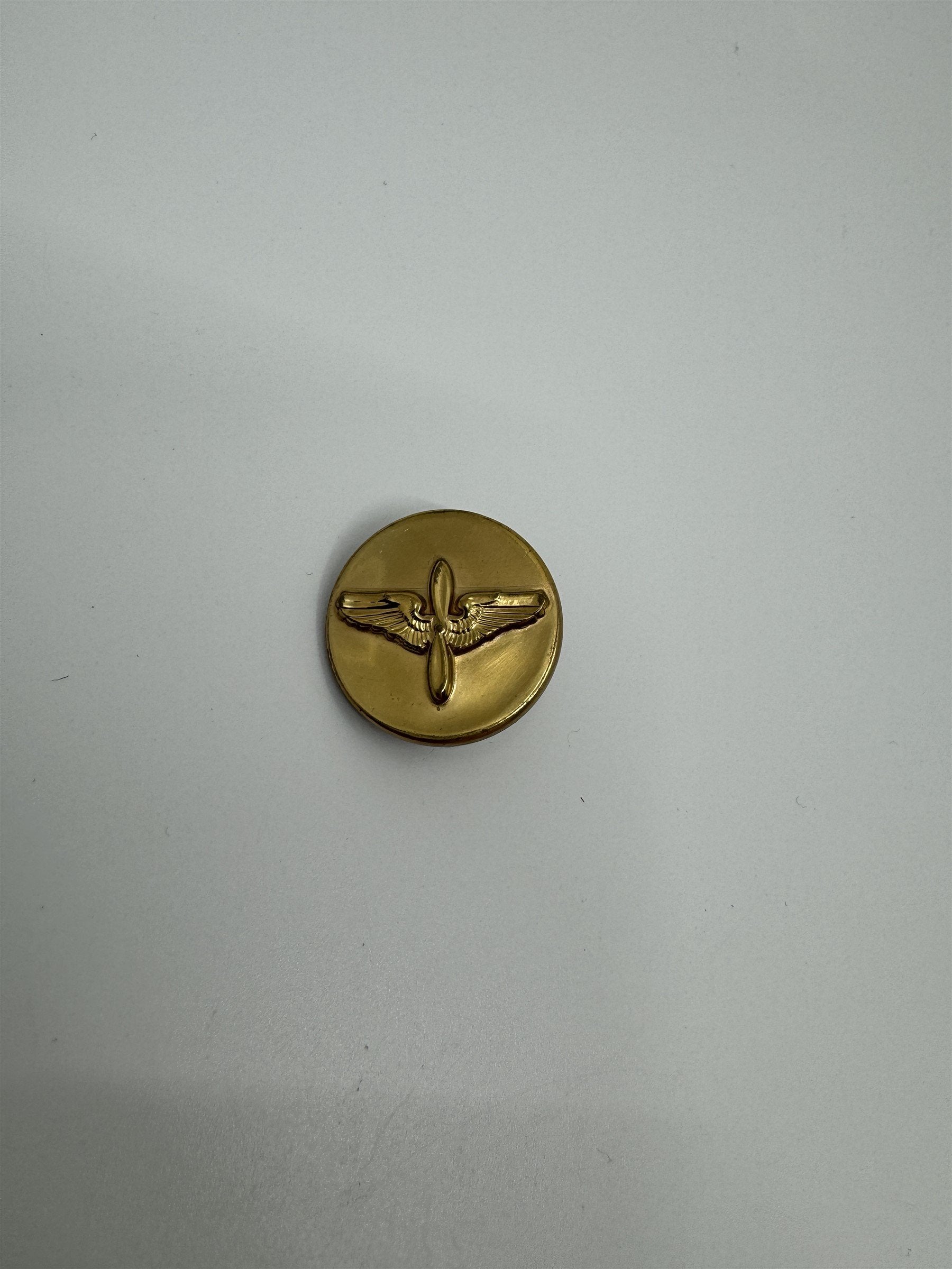 Vintage WWII US Army Air Force Air Corps Enlisted US Collar Disk Pin Medical Pro