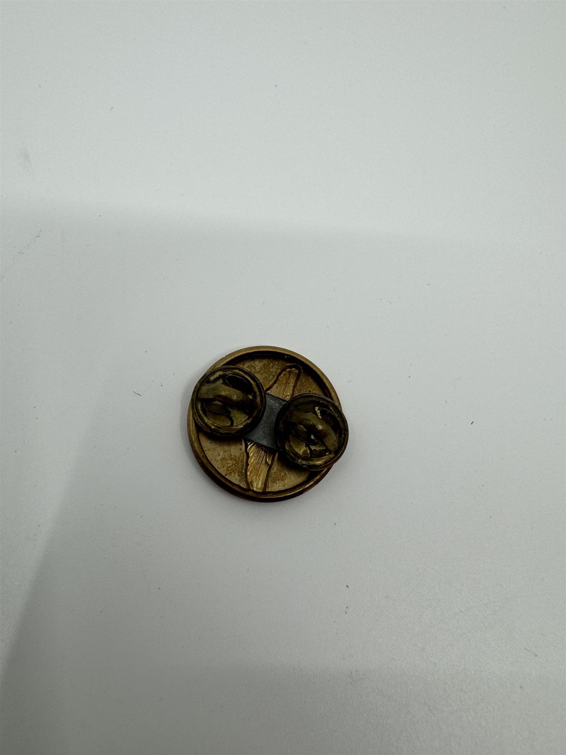 Vintage WWII US Army Air Force Air Corps Enlisted US Collar Disk Pin Medical Pro