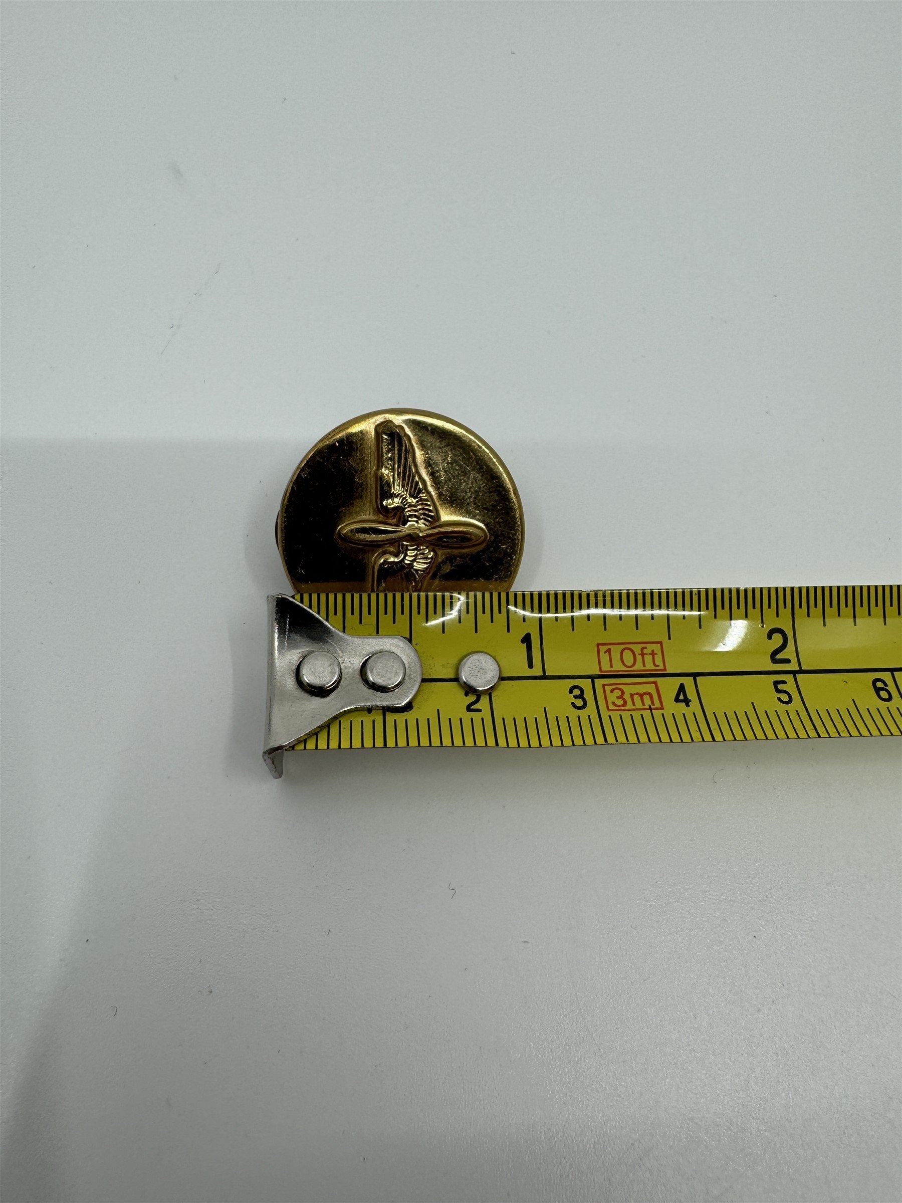 Vintage WWII US Army Air Force Air Corps Enlisted US Collar Disk Pin Medical Pro