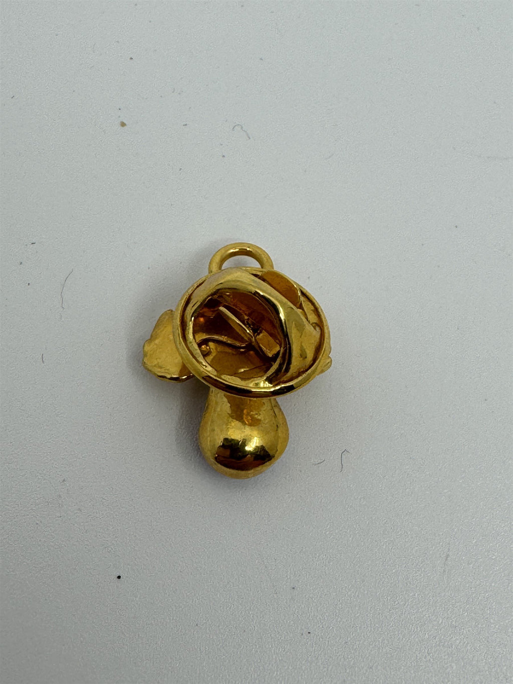 Vintage Heavenly Angel Faux Stones Gold Tone Enamel Lapel Pin Sapphire Stone