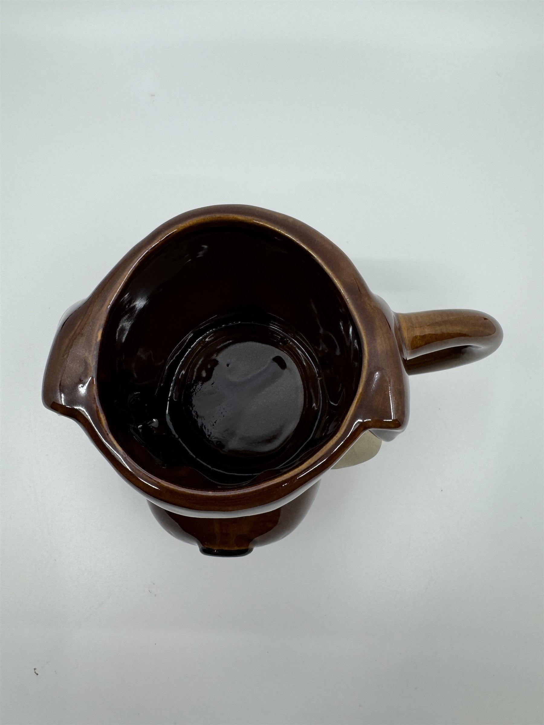 Boston Warehouse Chocolate Lab /w Bone Stoneware Coffee Cup Mug 18oz *chip btm*