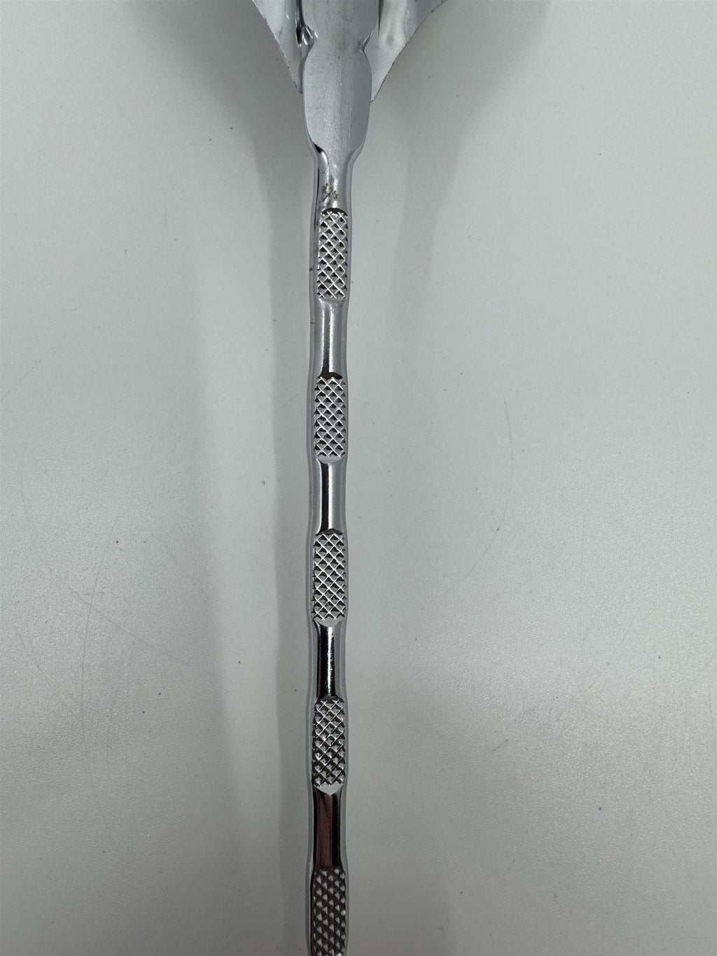 Vintage Nevco Cooking Serving Spoon Forged Stainless Steel Japan Red Handle
