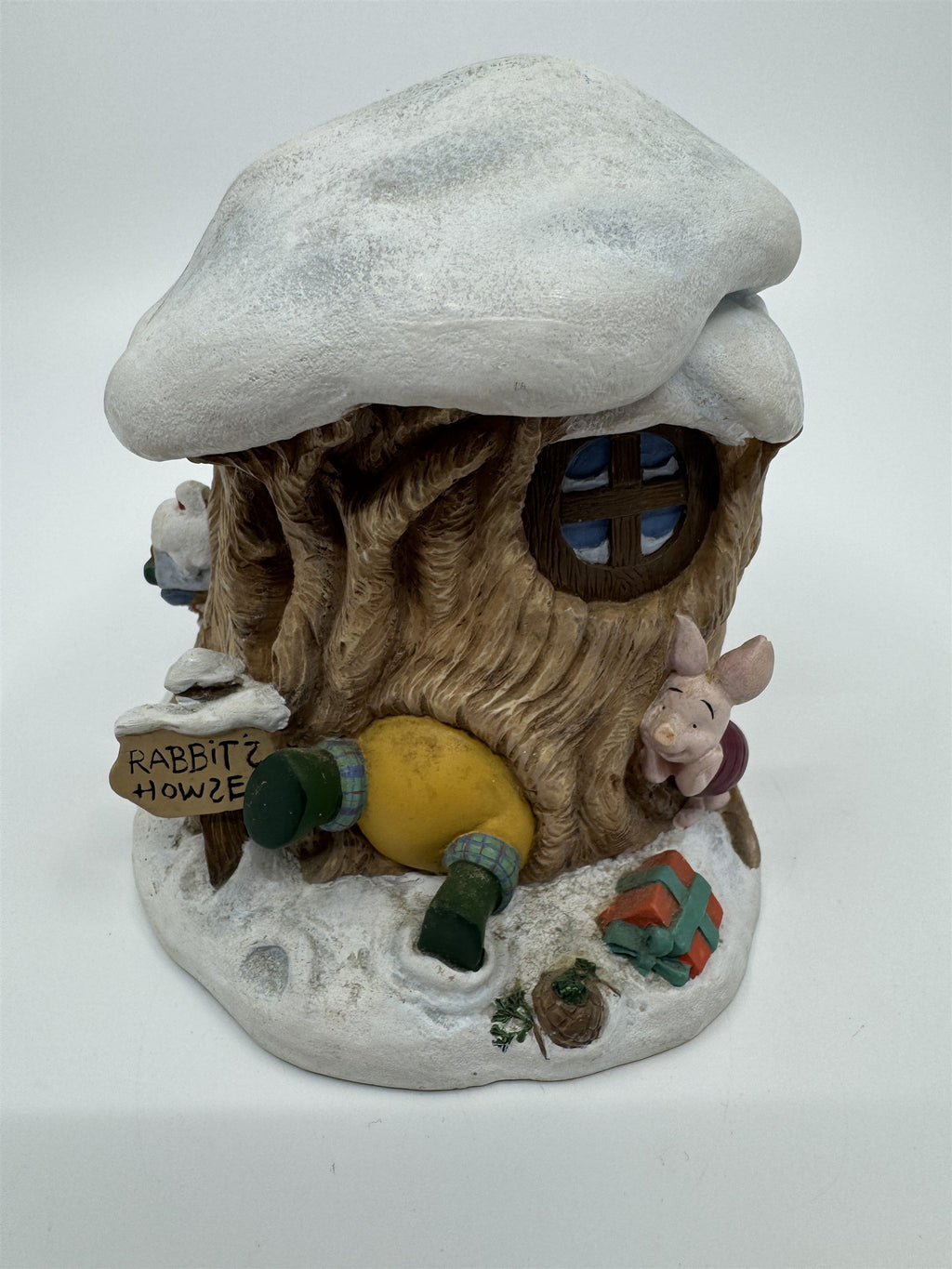 Disney Winnie The Pooh Rabbit's House Hinged Christmas Home Burrow Decor