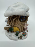 Disney Winnie The Pooh Rabbit's House Hinged Christmas Home Burrow Decor