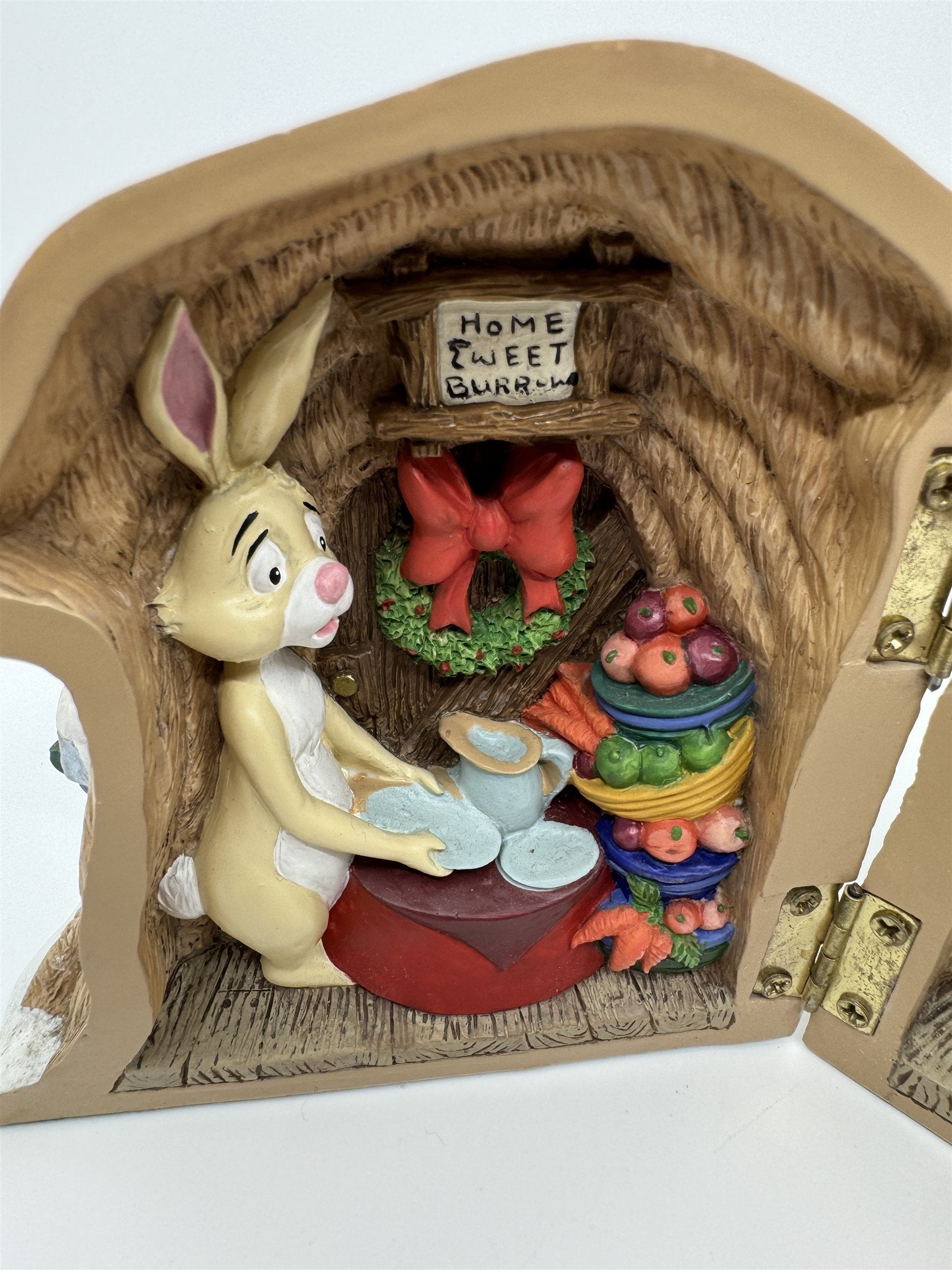 Disney Winnie The Pooh Rabbit's House Hinged Christmas Home Burrow Decor