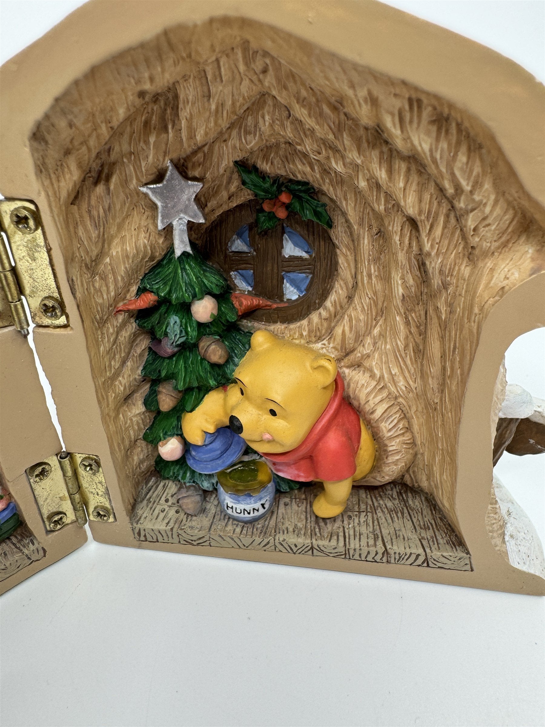 Disney Winnie The Pooh Rabbit's House Hinged Christmas Home Burrow Decor
