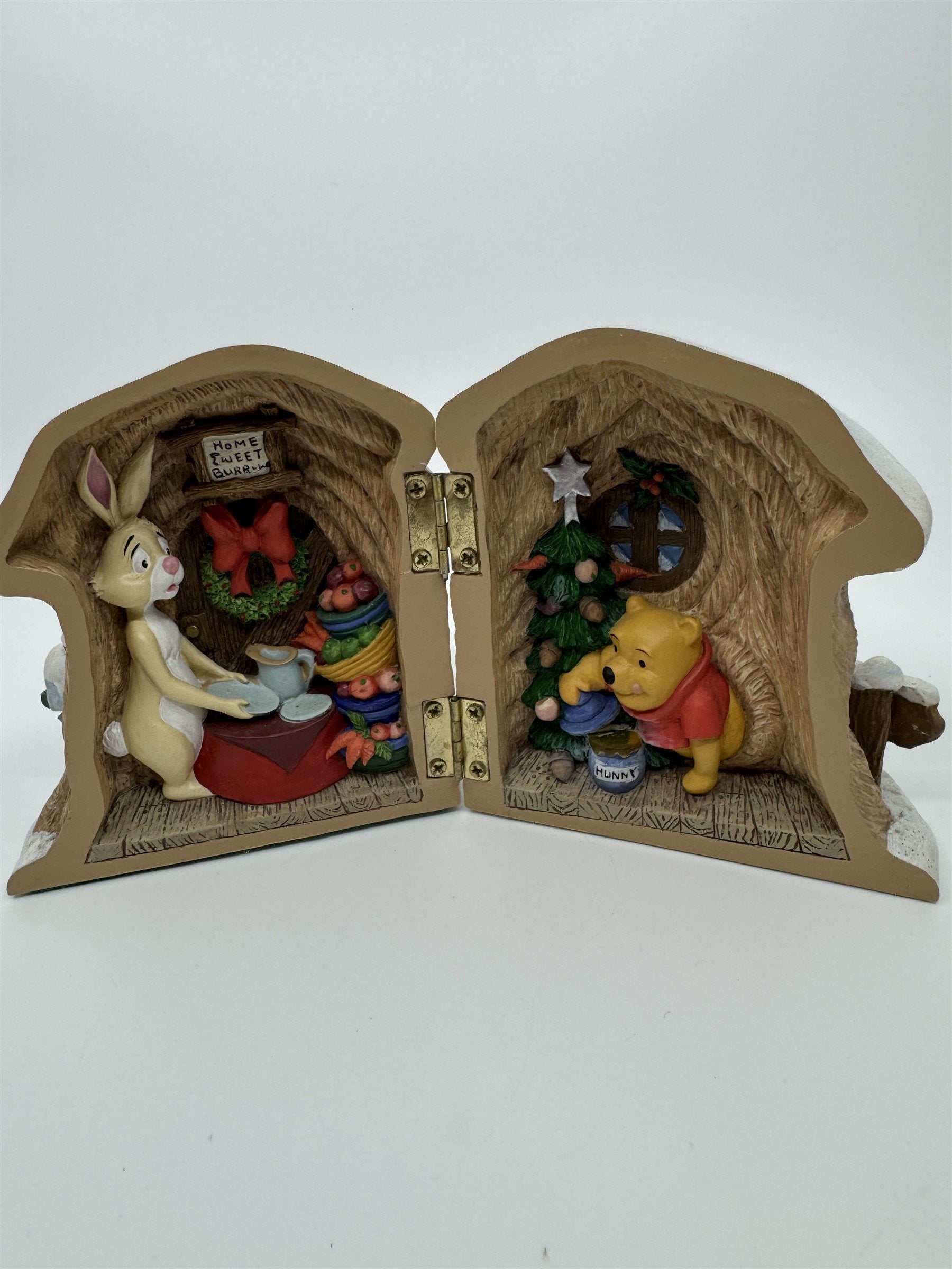 Disney Winnie The Pooh Rabbit's House Hinged Christmas Home Burrow Decor