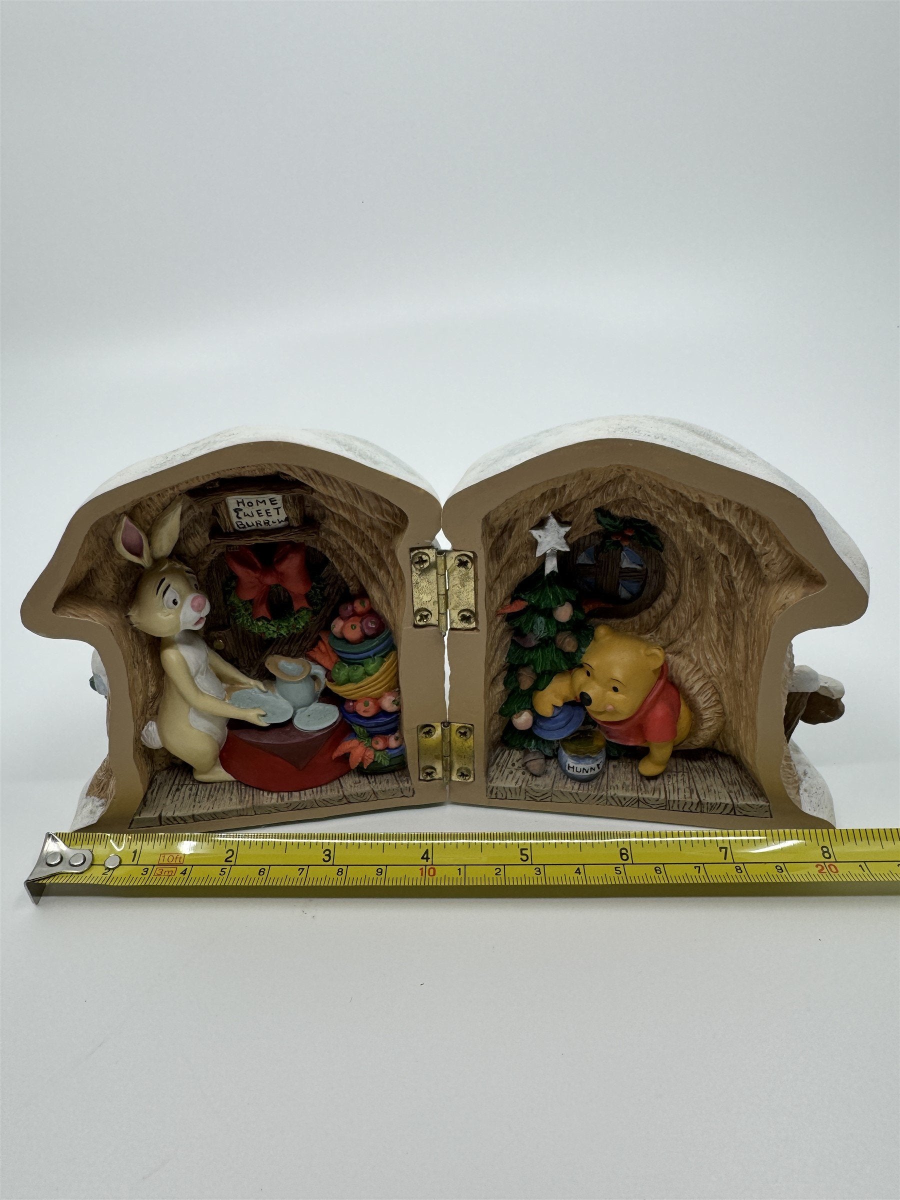 Disney Winnie The Pooh Rabbit's House Hinged Christmas Home Burrow Decor