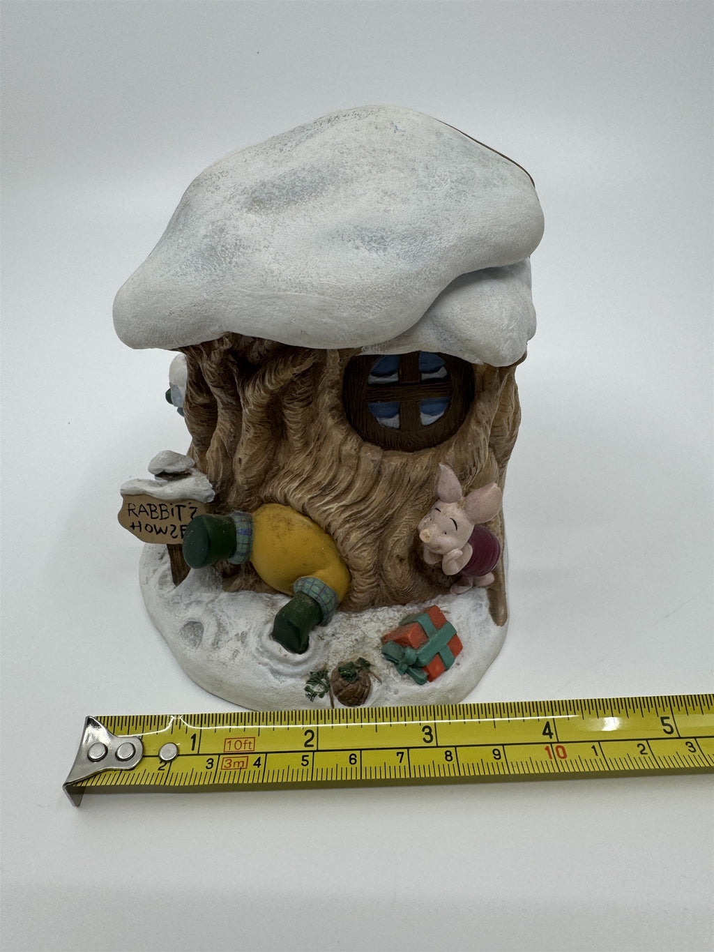 Disney Winnie The Pooh Rabbit's House Hinged Christmas Home Burrow Decor