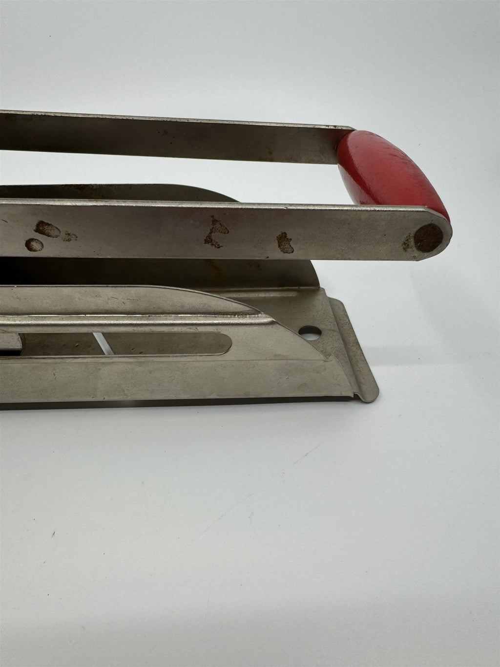 Vintage Potato Cutter Slicer Manual French Fry Machine Cutter Red