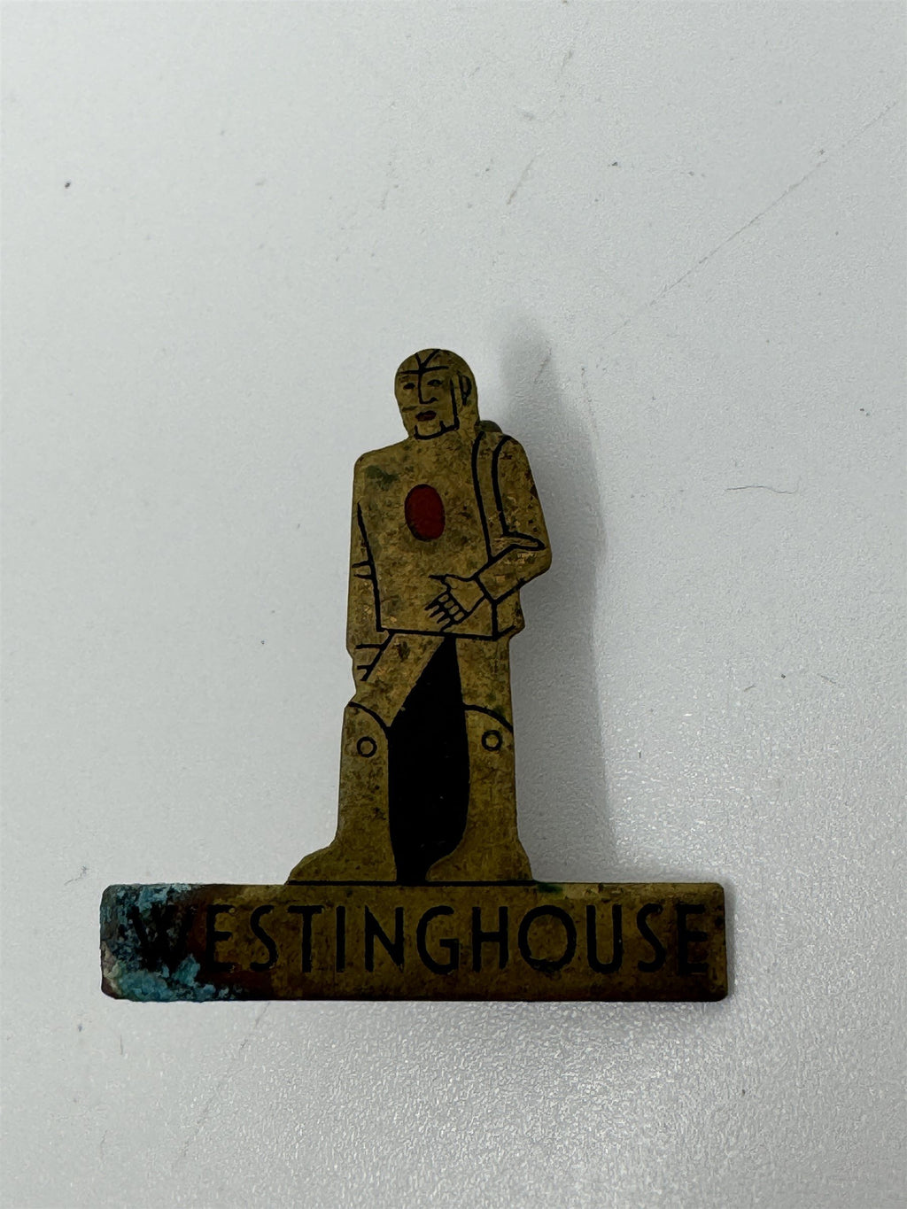 Vintage New York World's Fair Robot Westinghouse Pin /w Wear Elektro Pin 1939