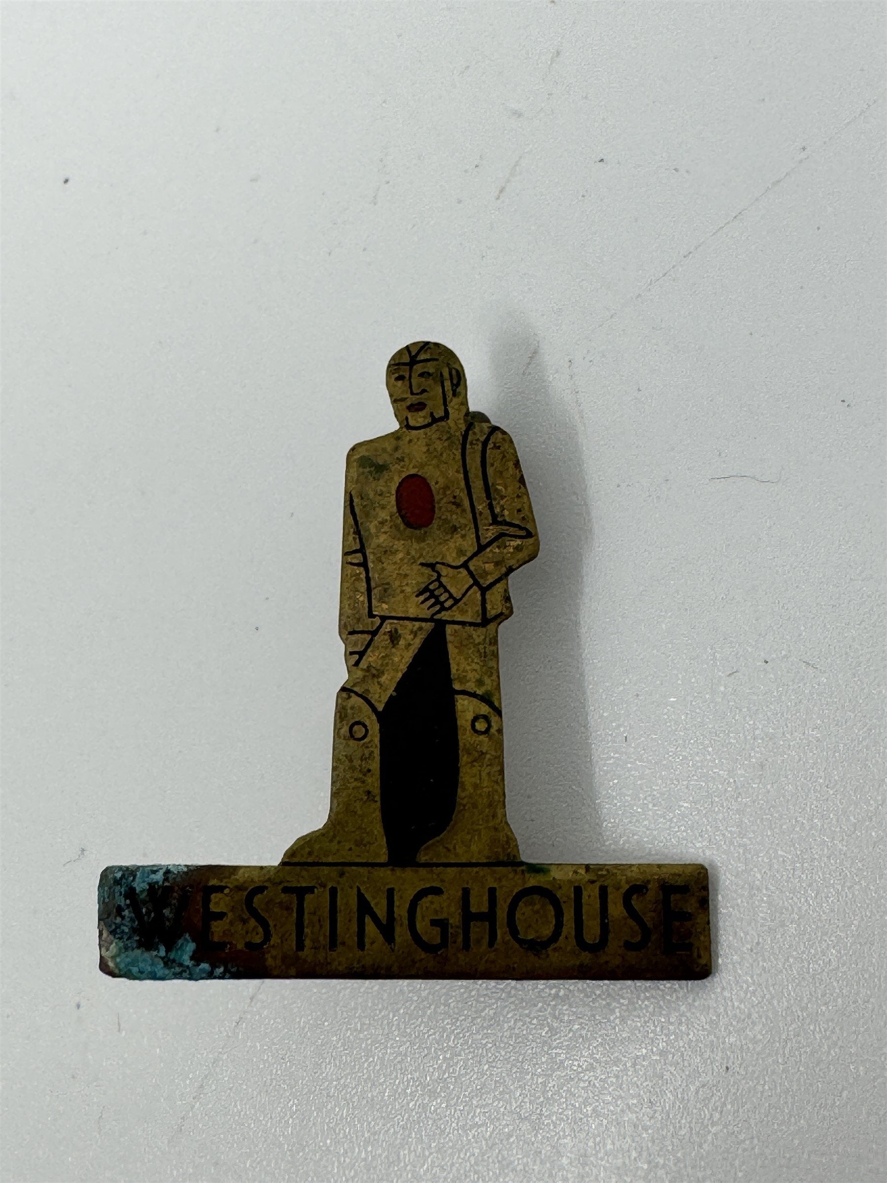 Vintage New York World's Fair Robot Westinghouse Pin /w Wear Elektro Pin 1939