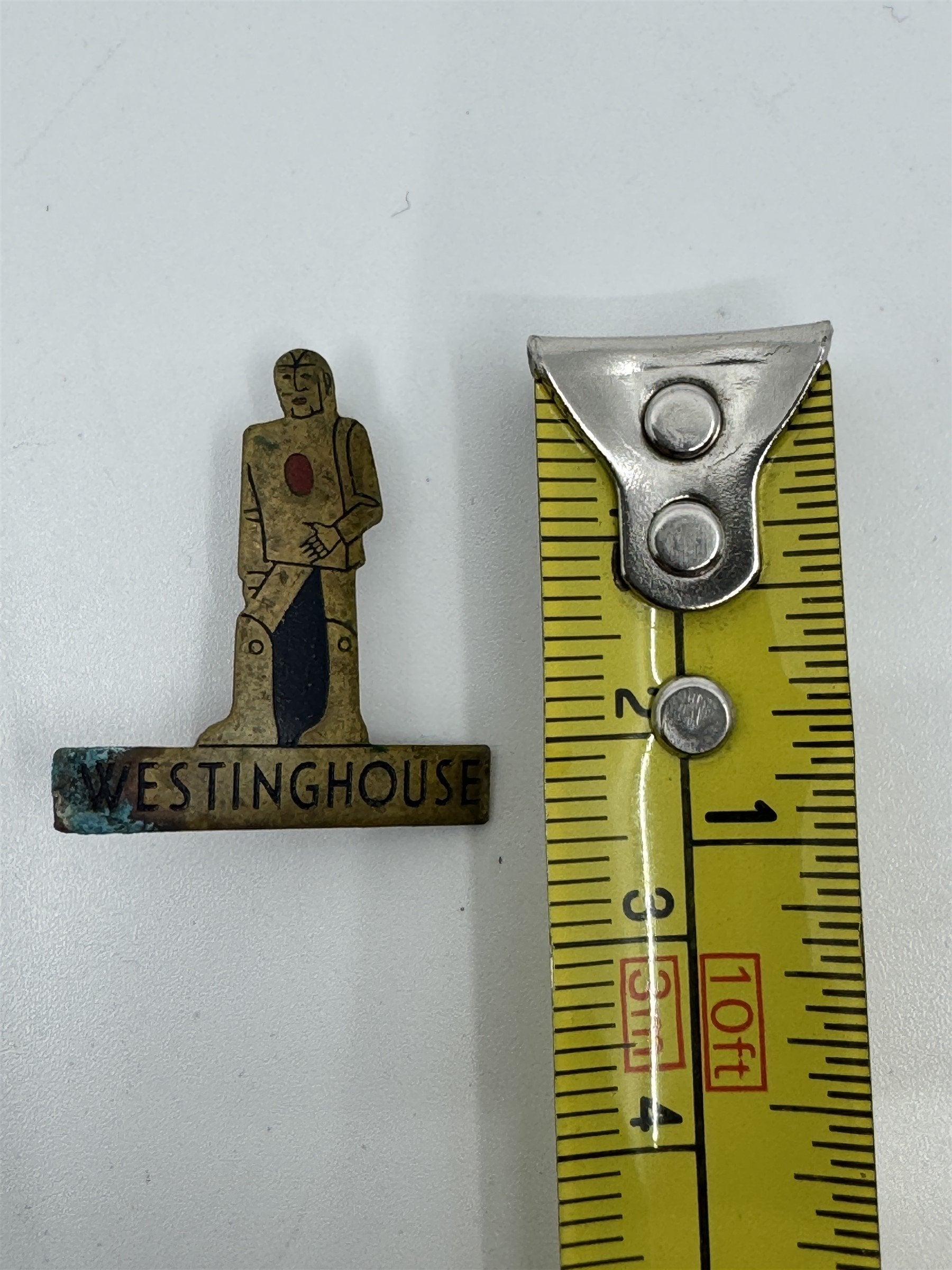 Vintage New York World's Fair Robot Westinghouse Pin /w Wear Elektro Pin 1939