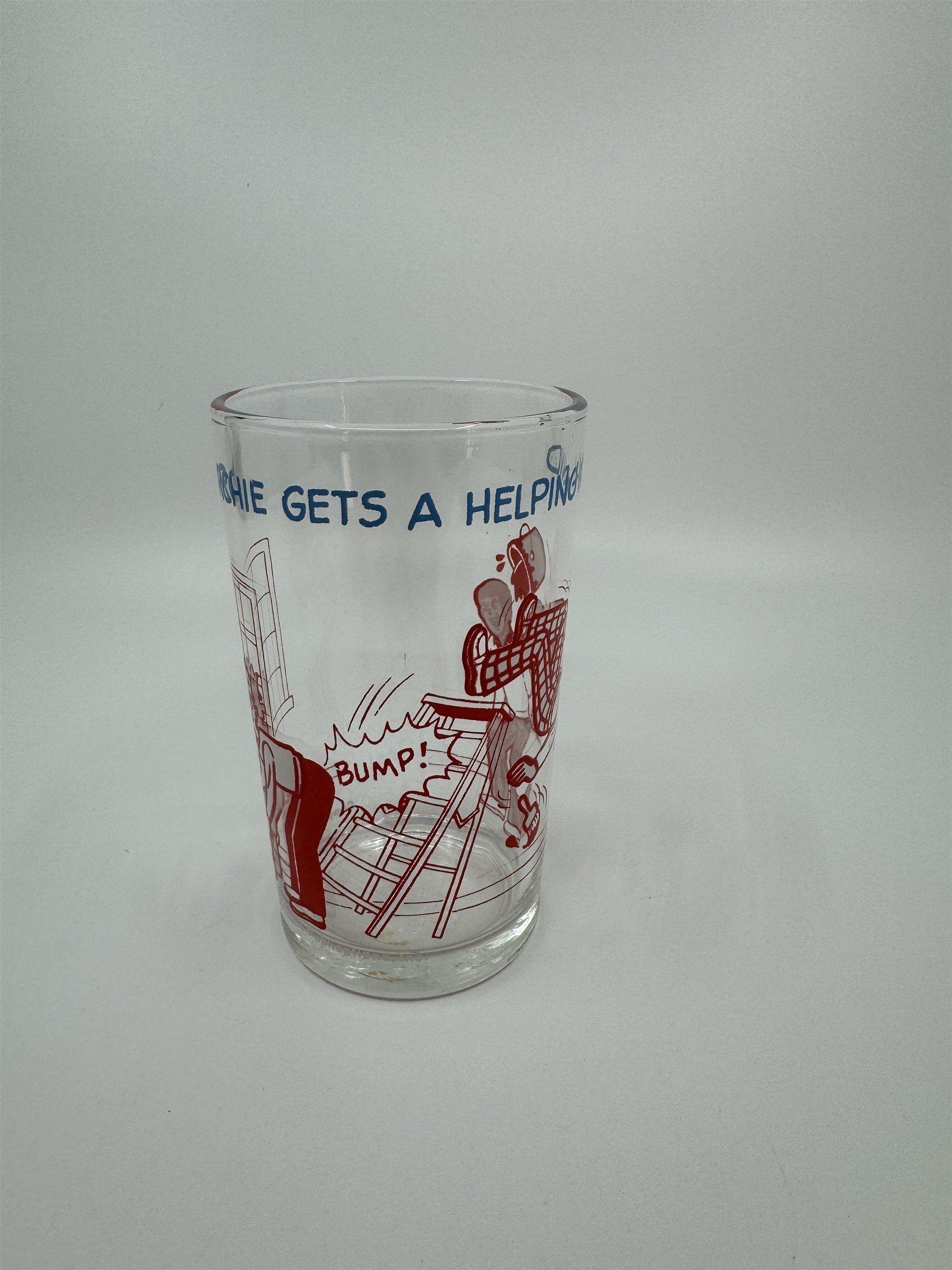 Vintage 1973 Archie Comic Jelly Glass Archie Gets a Helping Hand