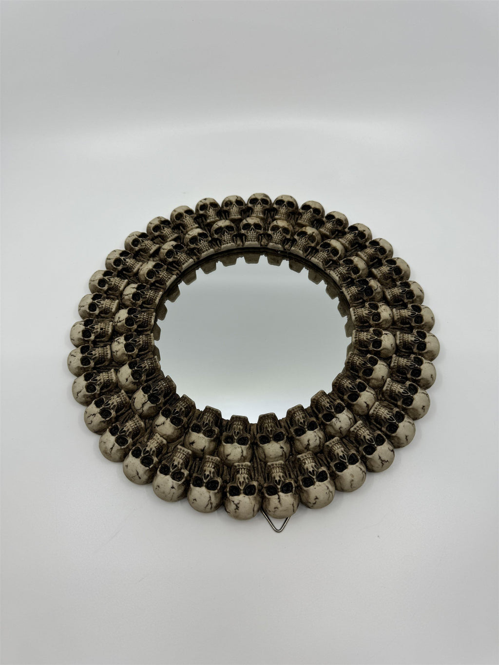 Circular Mirror /w Skull Heads Adornments All Around Zombie Corpses Death Mirror