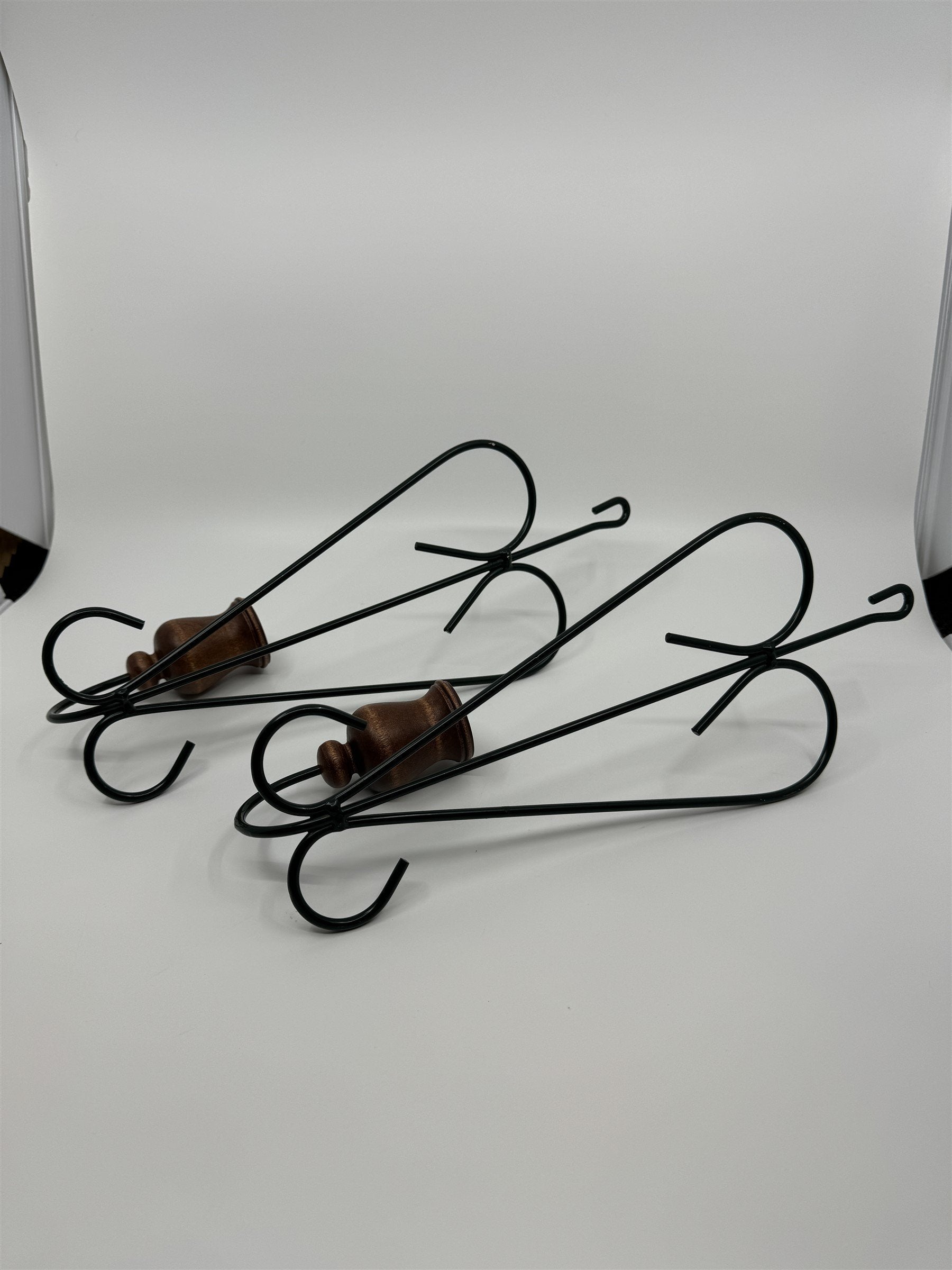 Vintage Home Interiors Heart-Shaped Candlestick Wall Sconces Wood Metal Set of 2