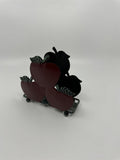 Vintage Home Interiors Apples Napkin Holder Green Metal Applesque